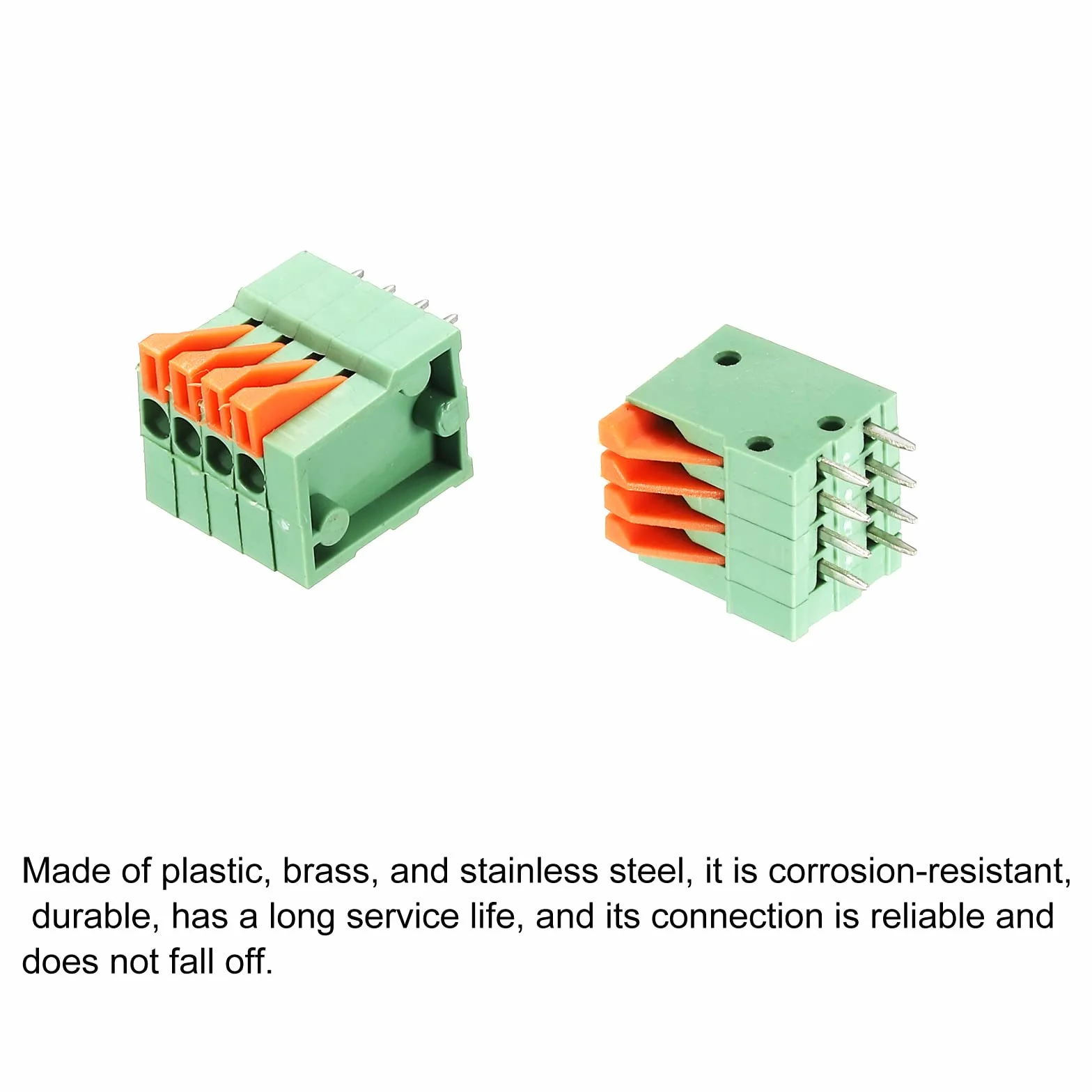 sourcing map KF141V 150V 2A 2.54mm 4 Positions PCB Bornier Connexion Paquet de 5