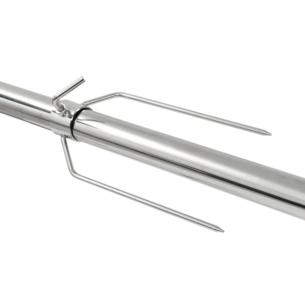 vidaXL Gril de Barbecue Automatique avec Moteur Inox Rôtissoire Tourne Broche