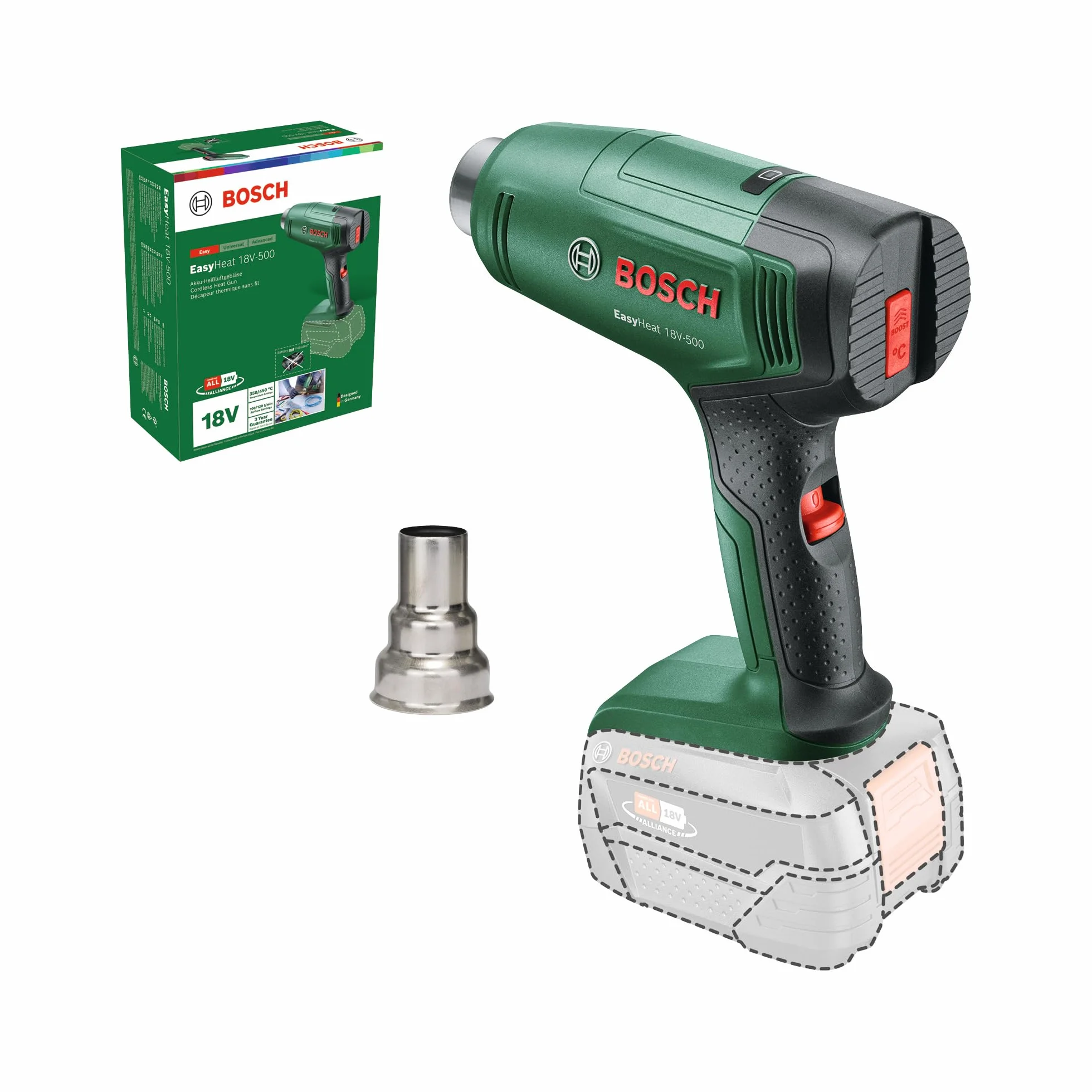 Bosch EasyHeat 18V-500 Décapeur thermique sans fil 18V System