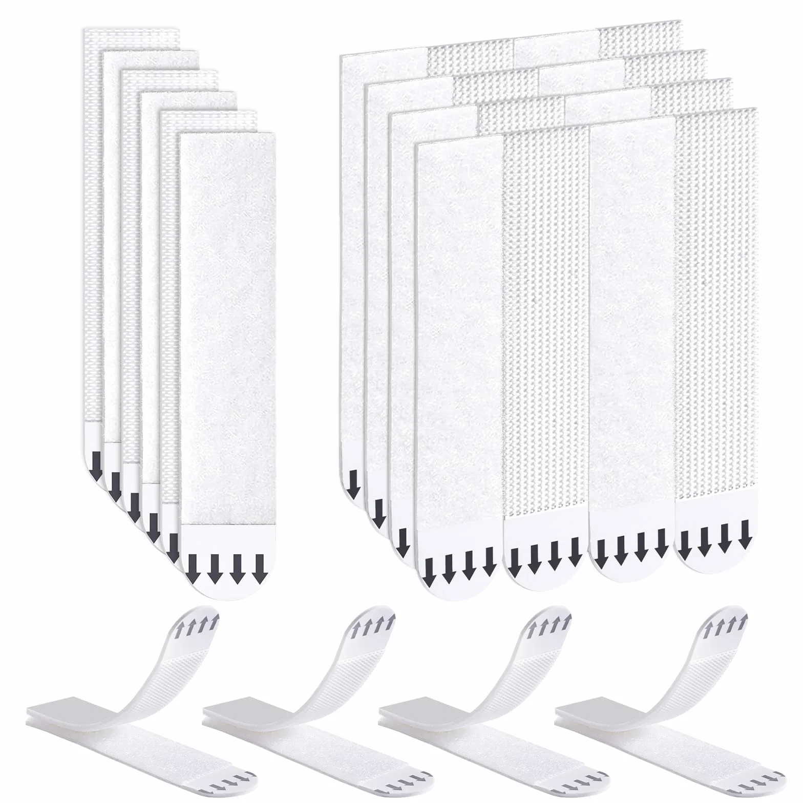 Ainiv Bandes de Suspension pour Photos, 15 Paires (30 Bandes), Accroche Tableau sans Percer, Fixation Murale
