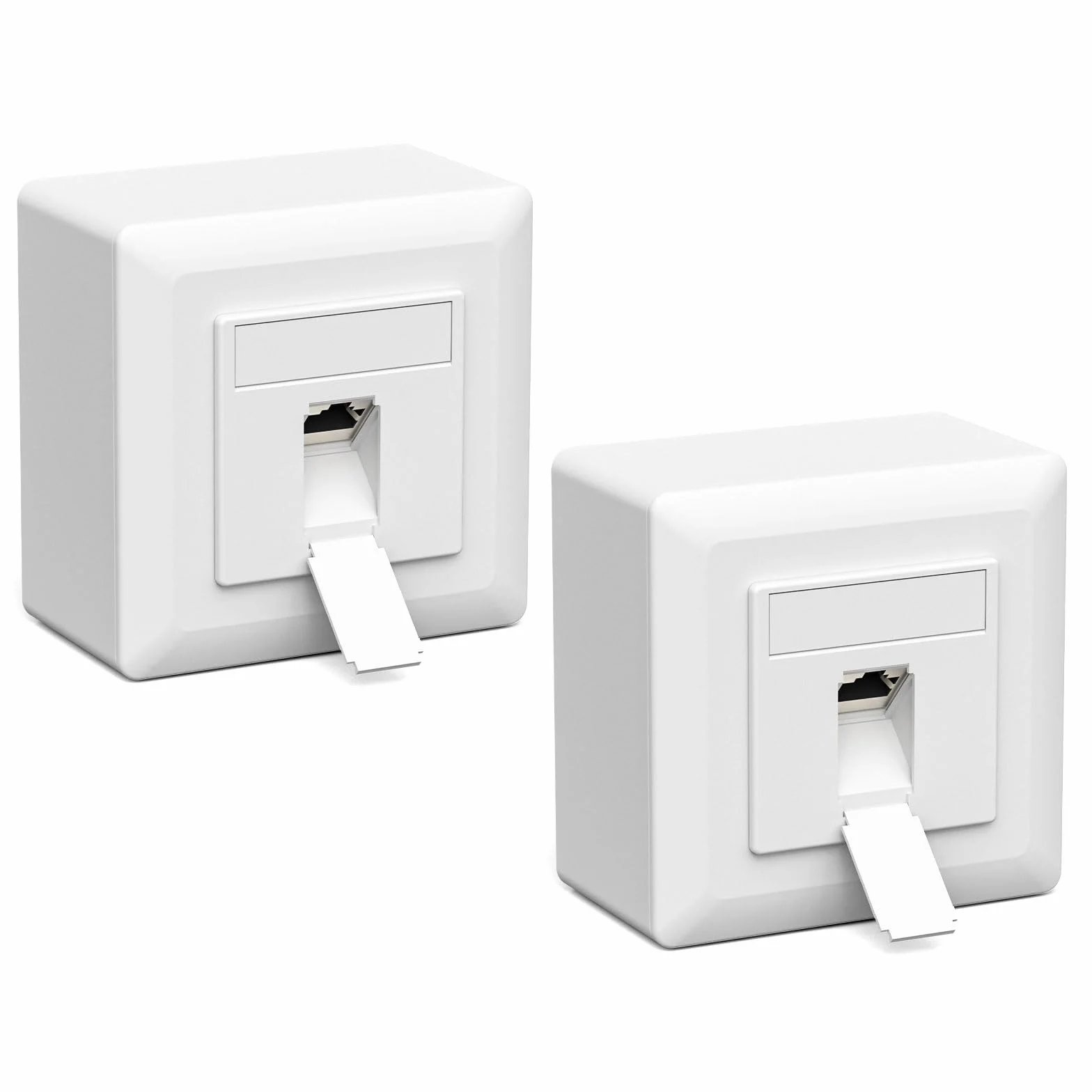 iwillink Prise réseau Cat7 LAN 10 Gigabit blindée POE+ Compatible CAT7 CAT6 CAT6A Blanc