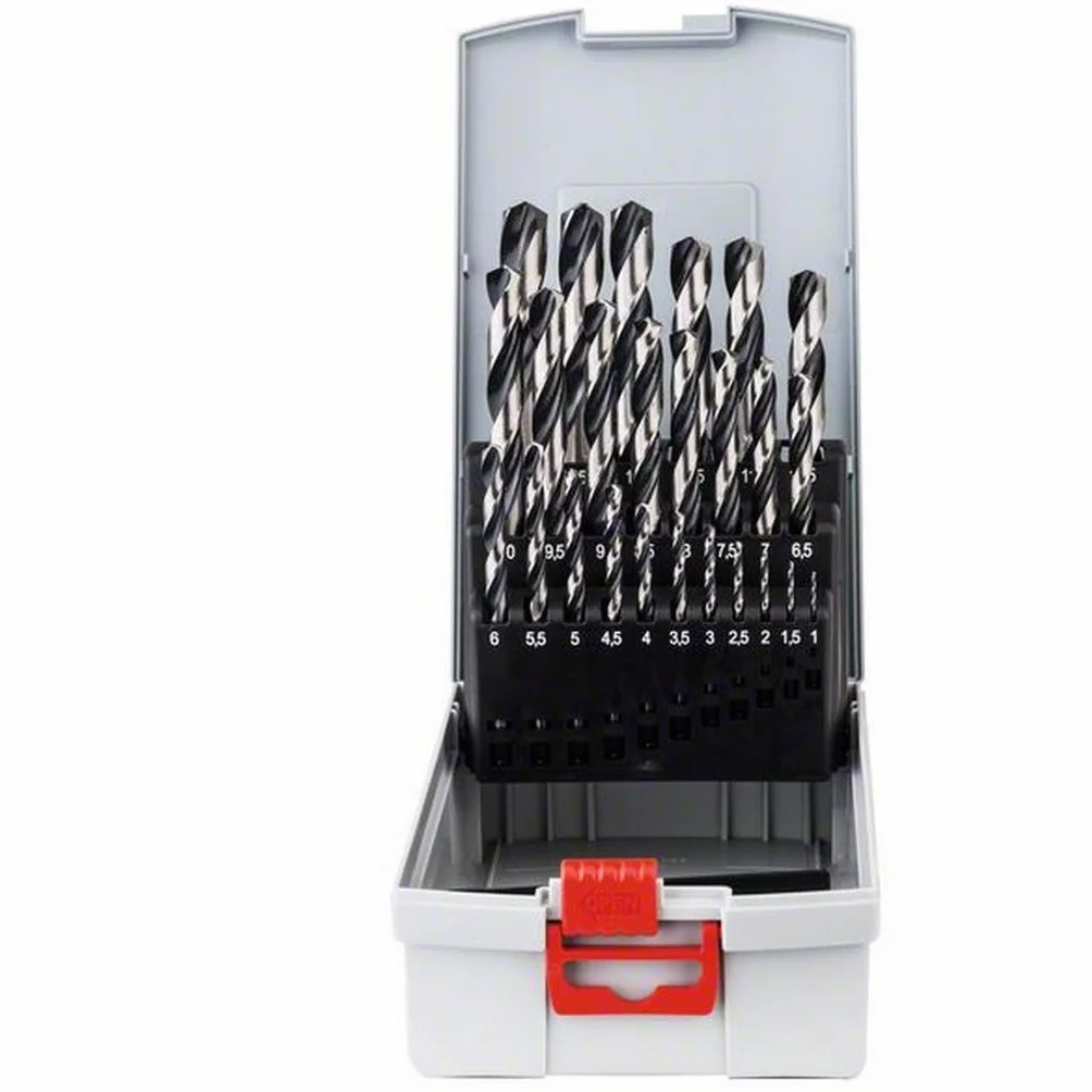 Bosch Professional Ensemble de 25 forets hélicoïdaux HSS PointTeQ pour métal ProBox