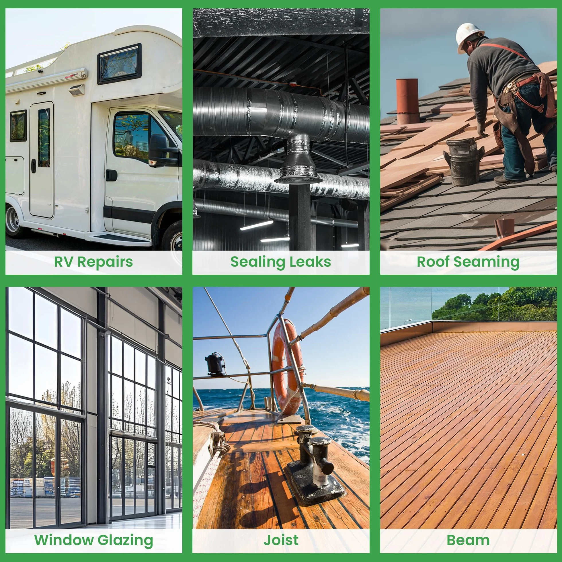 TAPEBEAR Ruban Butyle Super Étanche 50mm×15m Ruban de Réparation Toit Terrasses en Bois