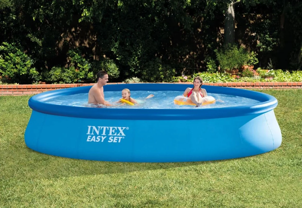 Intex - 28158NP - Kit Piscine Easy Set Autoportante (ø) 4,57 x (l) 0,84m avec Epurateur à Cartouche 1,7m3/h