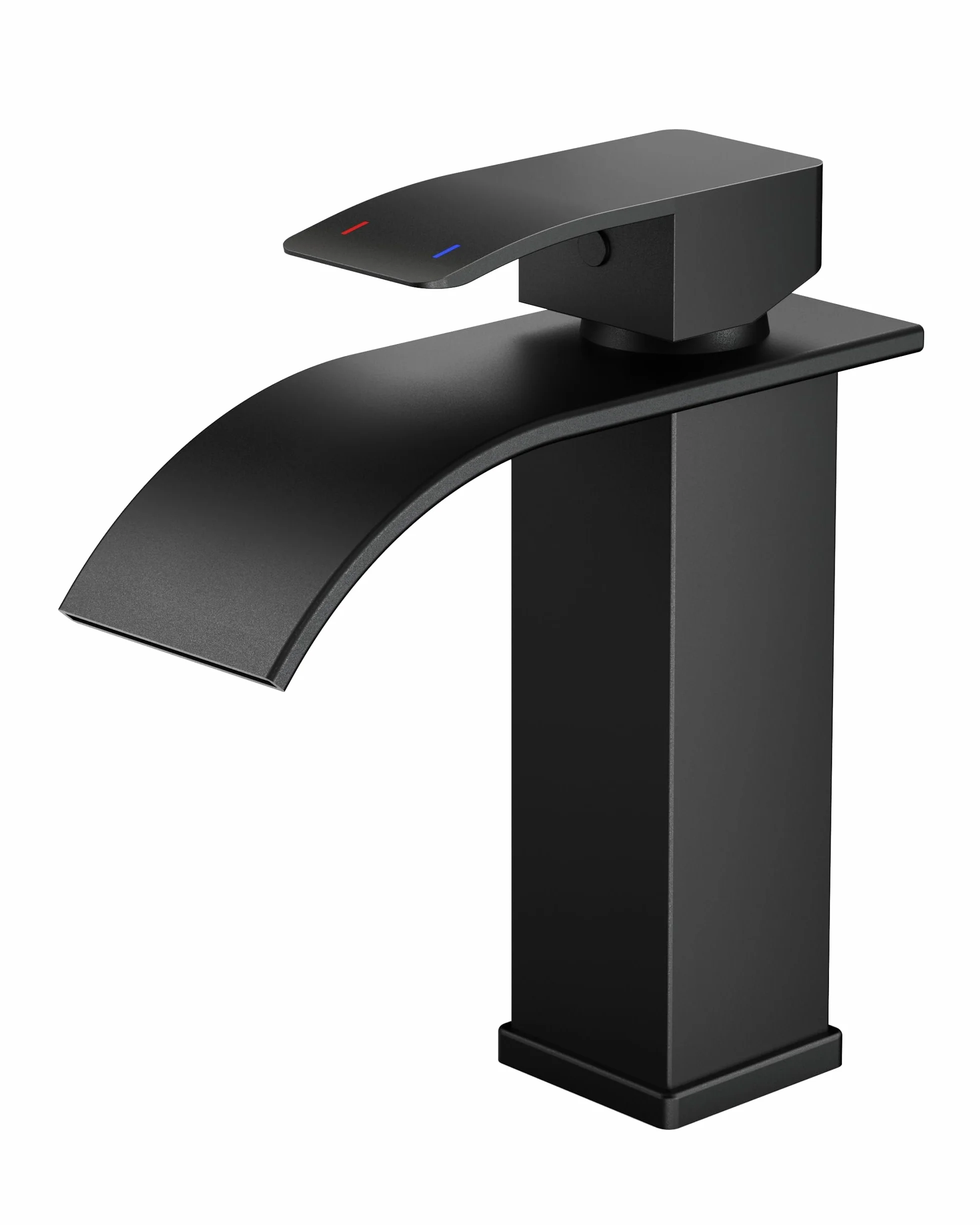 FORIOUS Robinet Salle de Bain Noir Mitigeur Lavabo Cascade 110 MM Économiseur Eau Énergie
