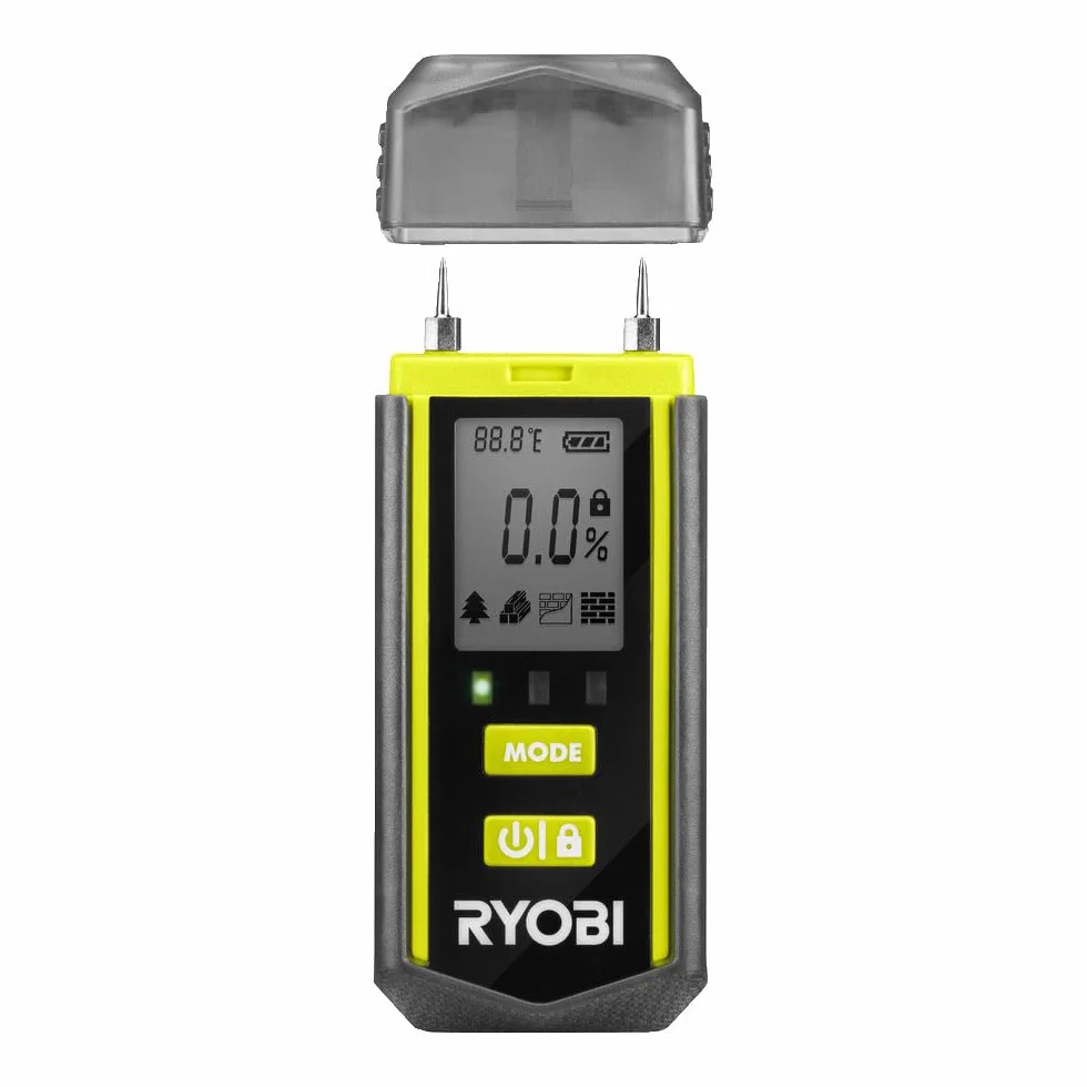 RYOBI Testeur d’Humidité RBPINMM1 Détection Bois Matériaux Bâtiment Grand Écran LCD Compact