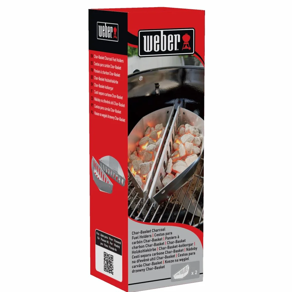 Weber Paniers à Charbon pour Barbecue Kettle Argent