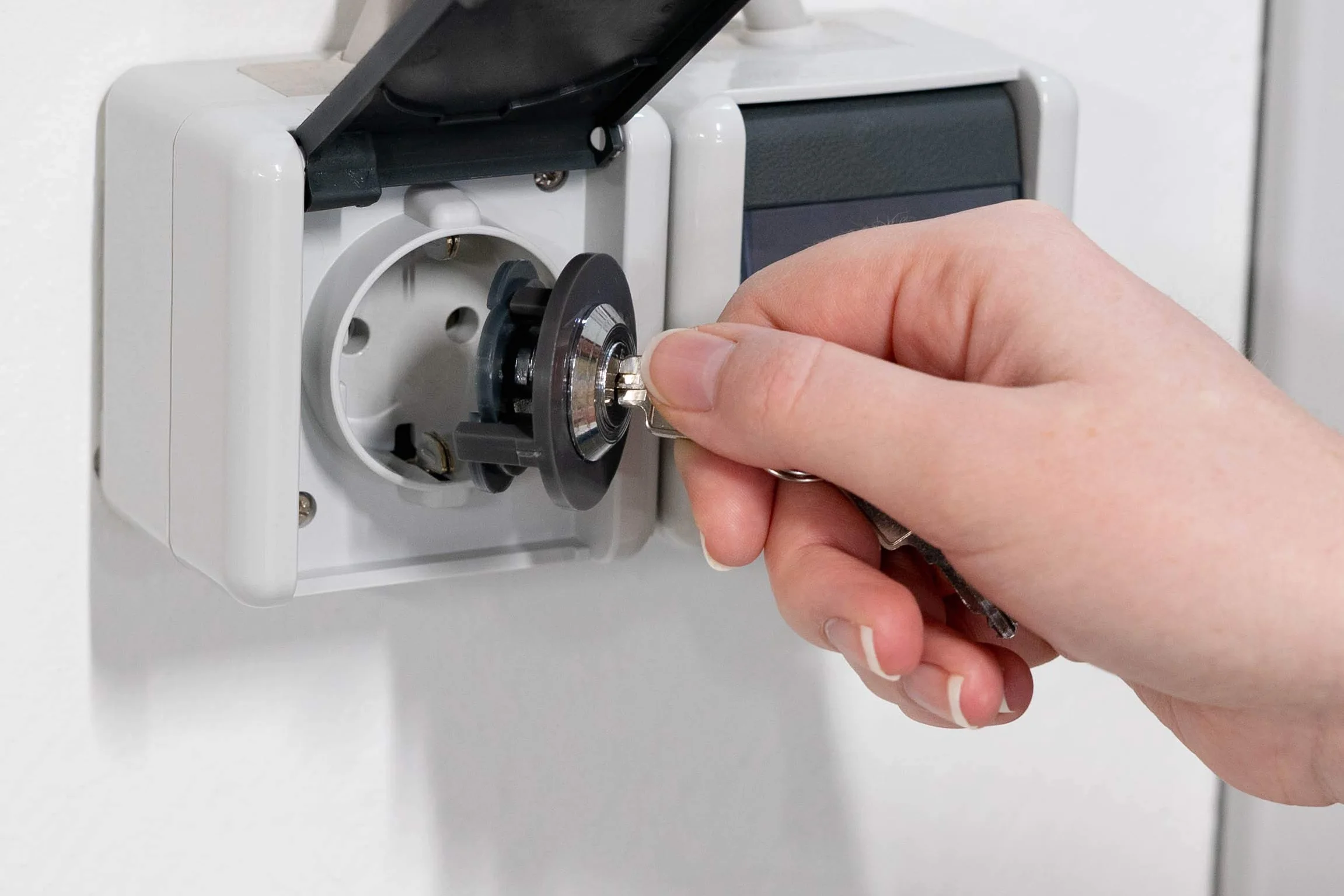 Unitec Verrou de contact pour prise électrique de sécurité 402221
