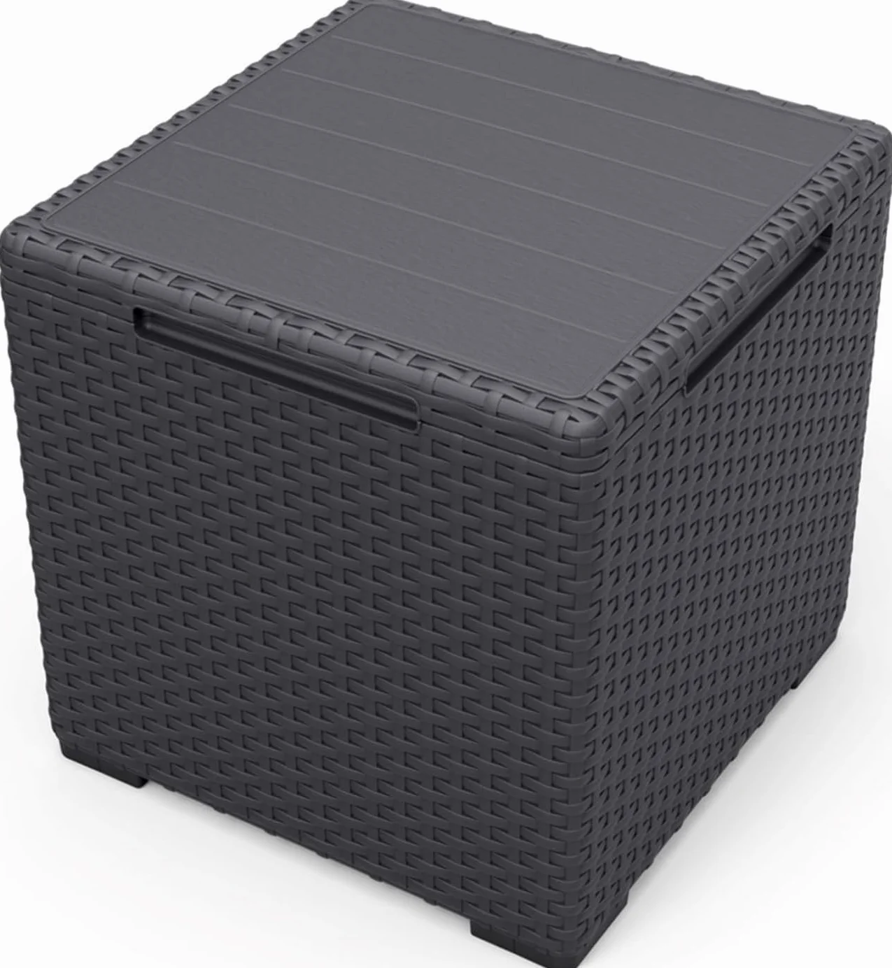 Keter Table de Jardin Table de Rangement Graphite 41 cm x 41 cm x 41 cm Gris