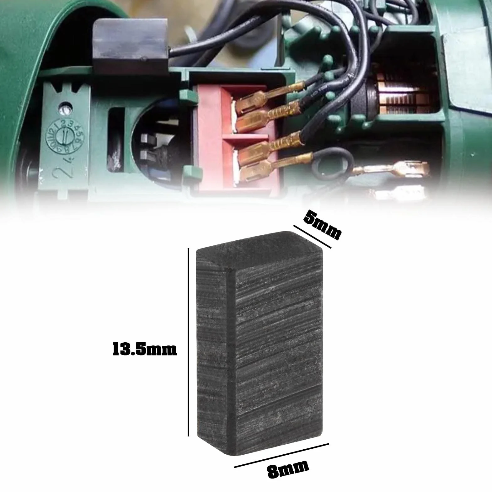 Bosch PWS 720 Balais de Charbon de Moteur 5x8x13.5mm Accessoires de Rechange