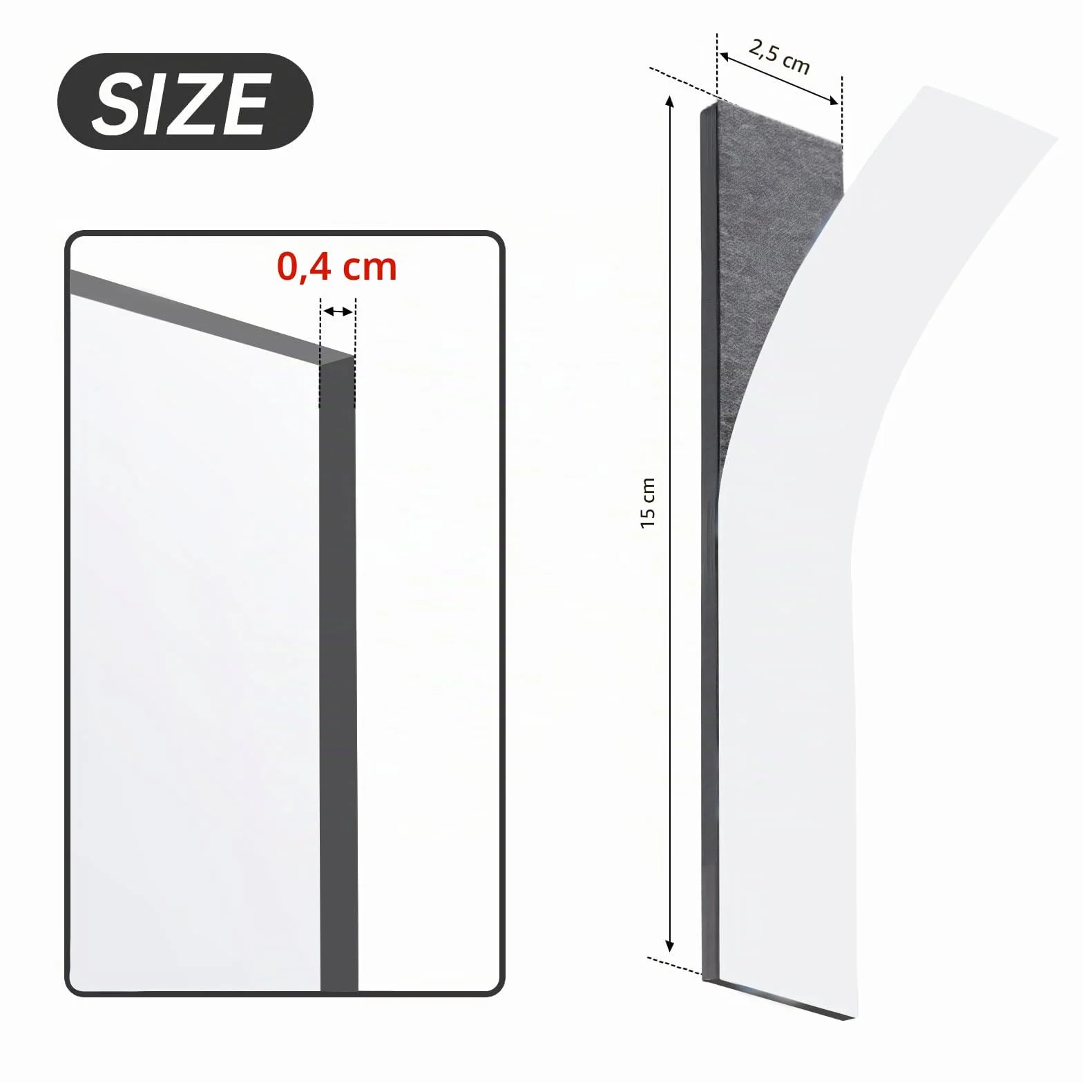 FRETONBA Aimant Puissant 4mm Disque Magnétique Découpable 8 Pièces Bande Adhesive Aimant Autocollant Fort