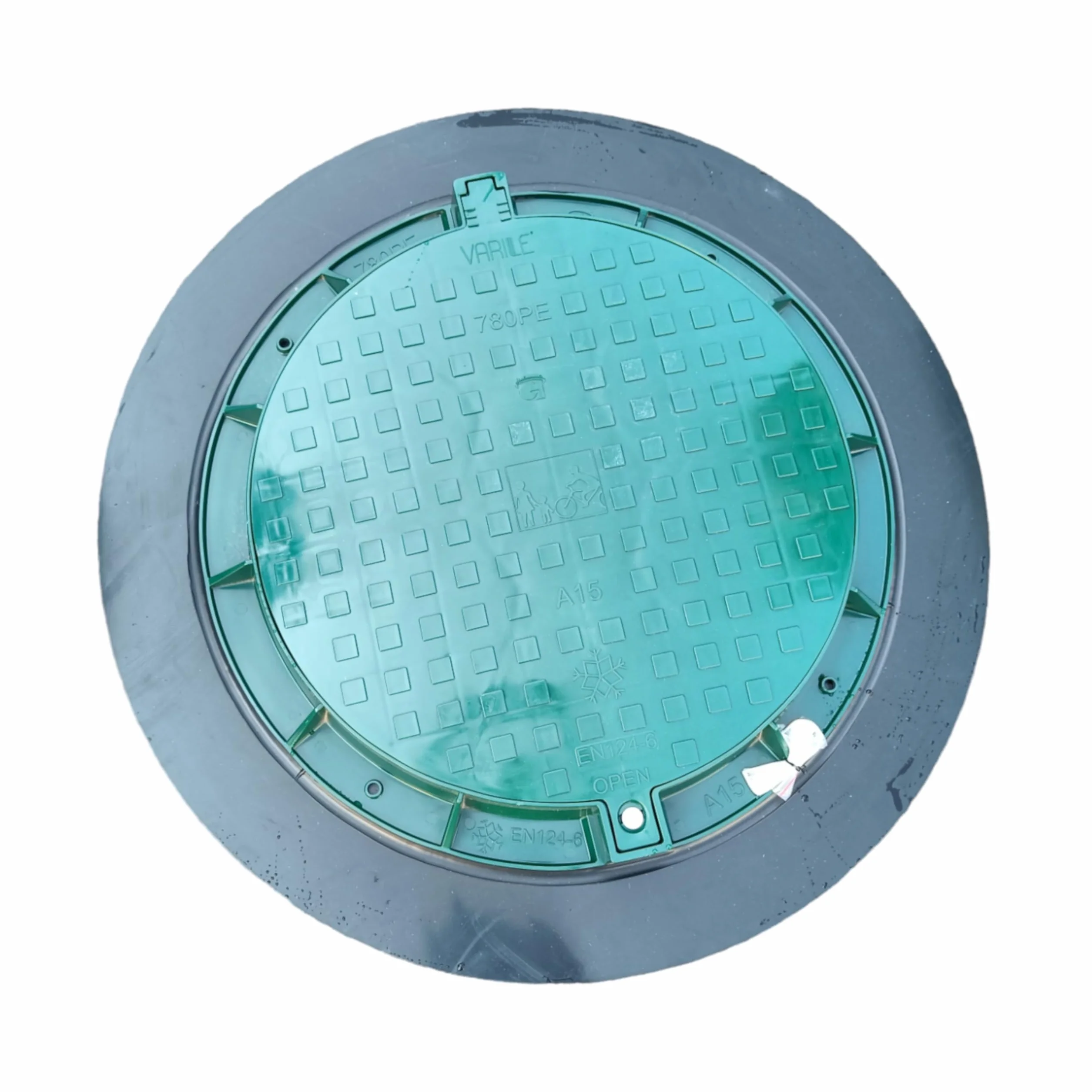 Varile Couvercle de réservoir XXL 1200 mm en Plastique I Couvercle Universel I Couvercle de citerne (Vert)