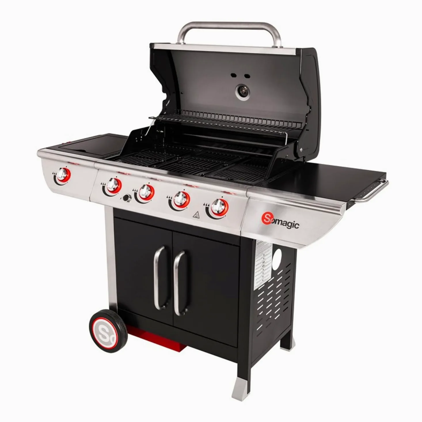 Happy Garden SOMAGIC - Barbecue au gaz Manhattan 450GPI - 4 brûleurs + réchaud 14kW