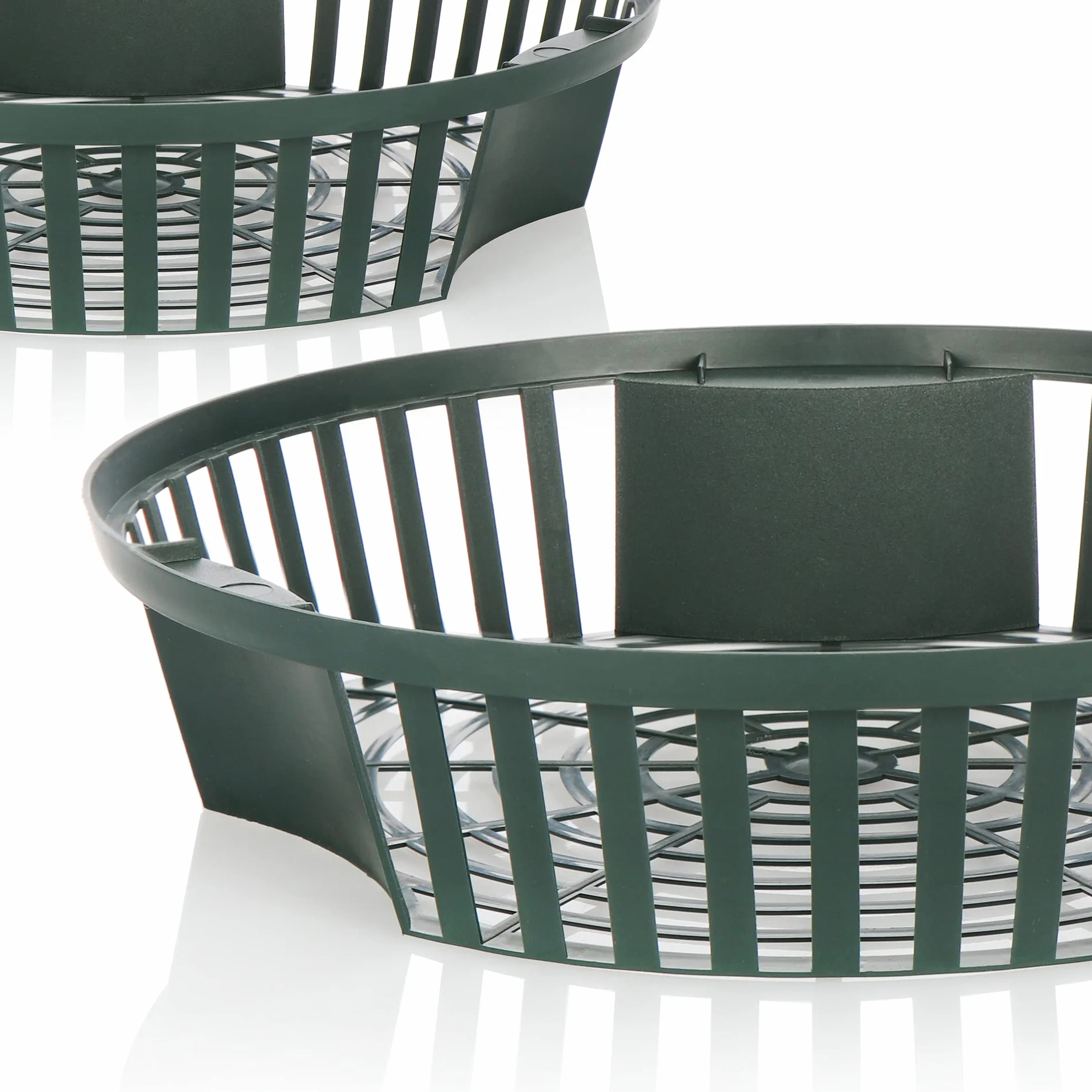 com-four® 6X paniers à Plantes pour bulbes à Fleurs, Pot de Multiplication pour la Plantation et Le Stockage des Plantes à bulbes, Panier d'oignons Verts (06x jardinière Verte - 26,5 cm)