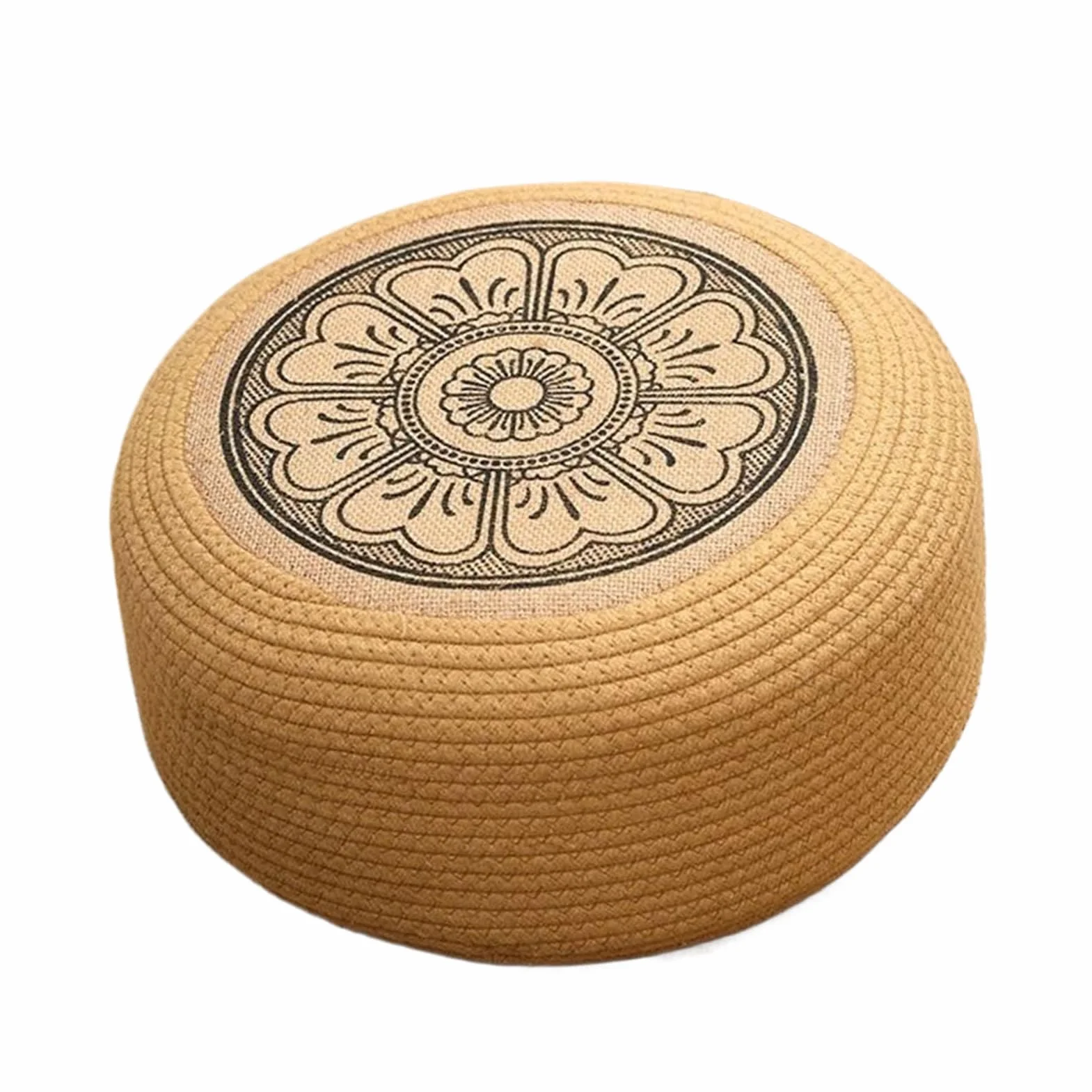 Genérico Pouf en rotin imperméable pour extérieur | Coussins de sol pour terrasse, porche, piscine et environnements côtiers