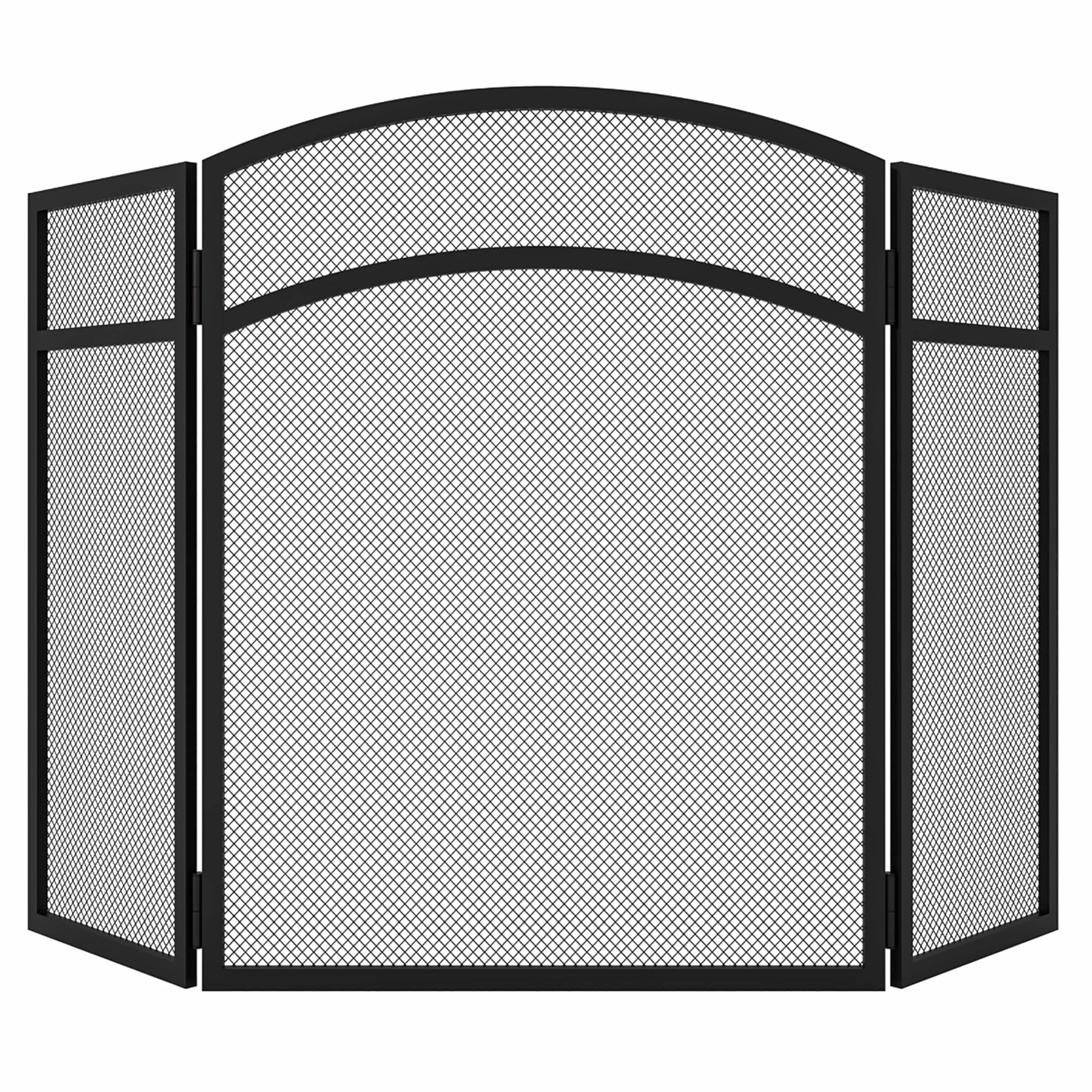 Kingson Pare-feu noir 96,5 x 61 cm pour poêles à bois sécurité bébés animaux