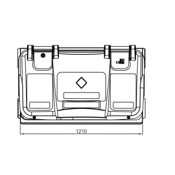 ESE Conteneur à déchets Professionnel 660 L - Robuste et éco-Responsable 100% recyclé - Poubelle 4 Roues dont 2 avec Frein - Anthracite – Fabriqué en France