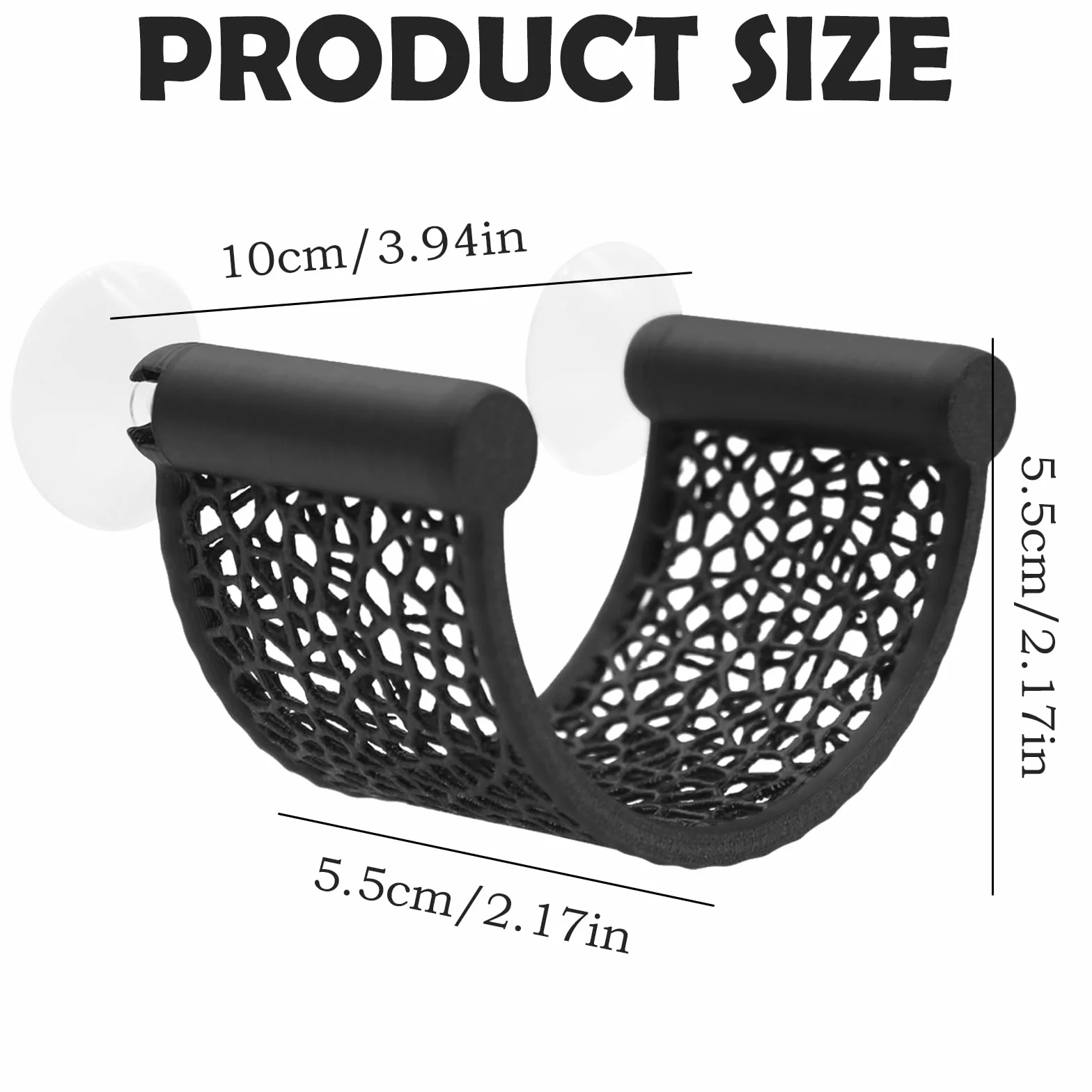 Lot de 1 hamacs pour Betta – Reposoir Flottant en Forme de U avec Ventouse – Décoration d'aquarium pour Petits bacs – Accessoires pour Aquariums de Table (Betta, crevettes) – Noir