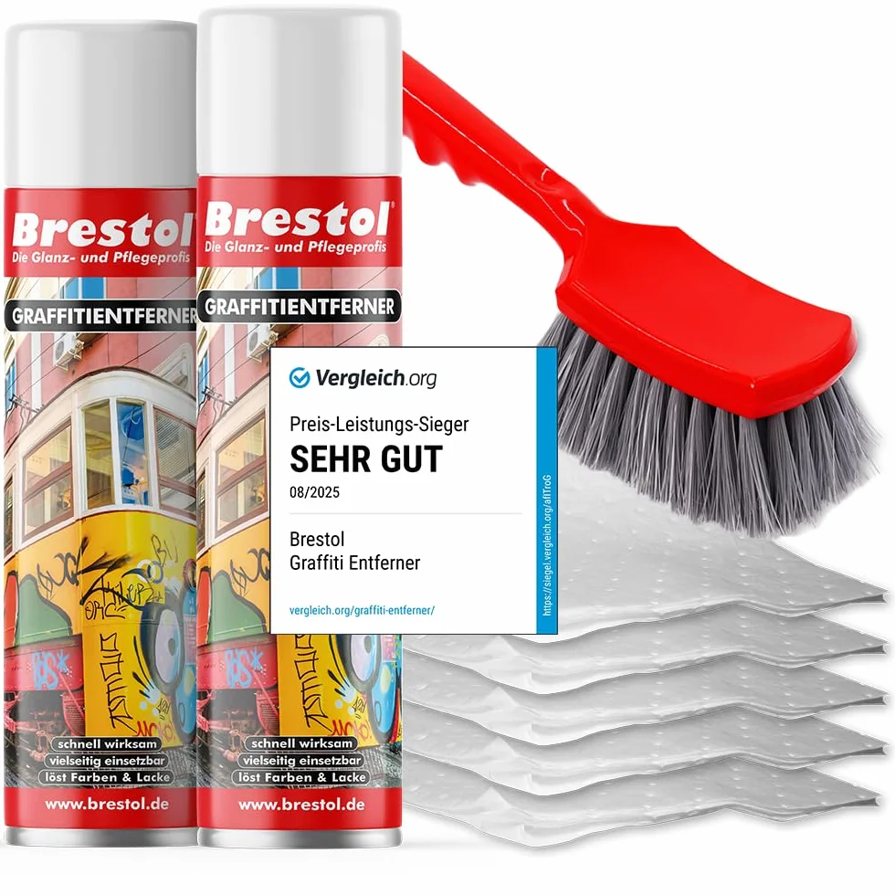 GRAFFITI 7589.5 Lot de 2 sprays 400 ml Décapant chimique Dissolvant de peinture dégraissant