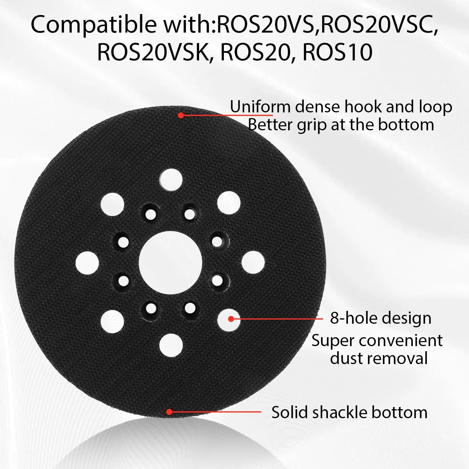 Plateau De Ponçage 125 mm Compatible Pex 220 A Gex 125-1 Ae Skil 7402/7490