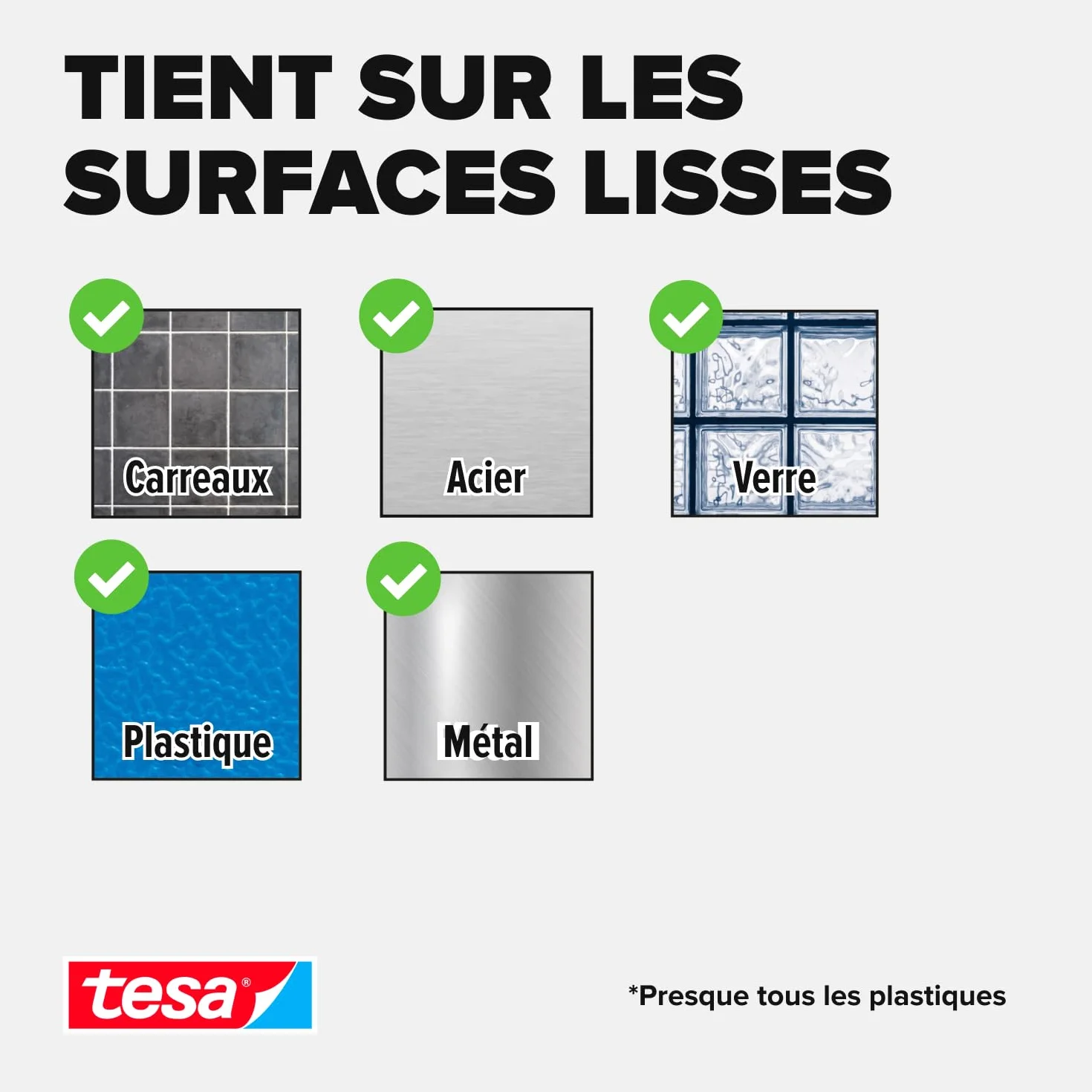 tesa Ruban Adhésif Double-Face de Montage Spécial Miroirs 1,5 m x 1,9 cm Résistant Pièces Humides