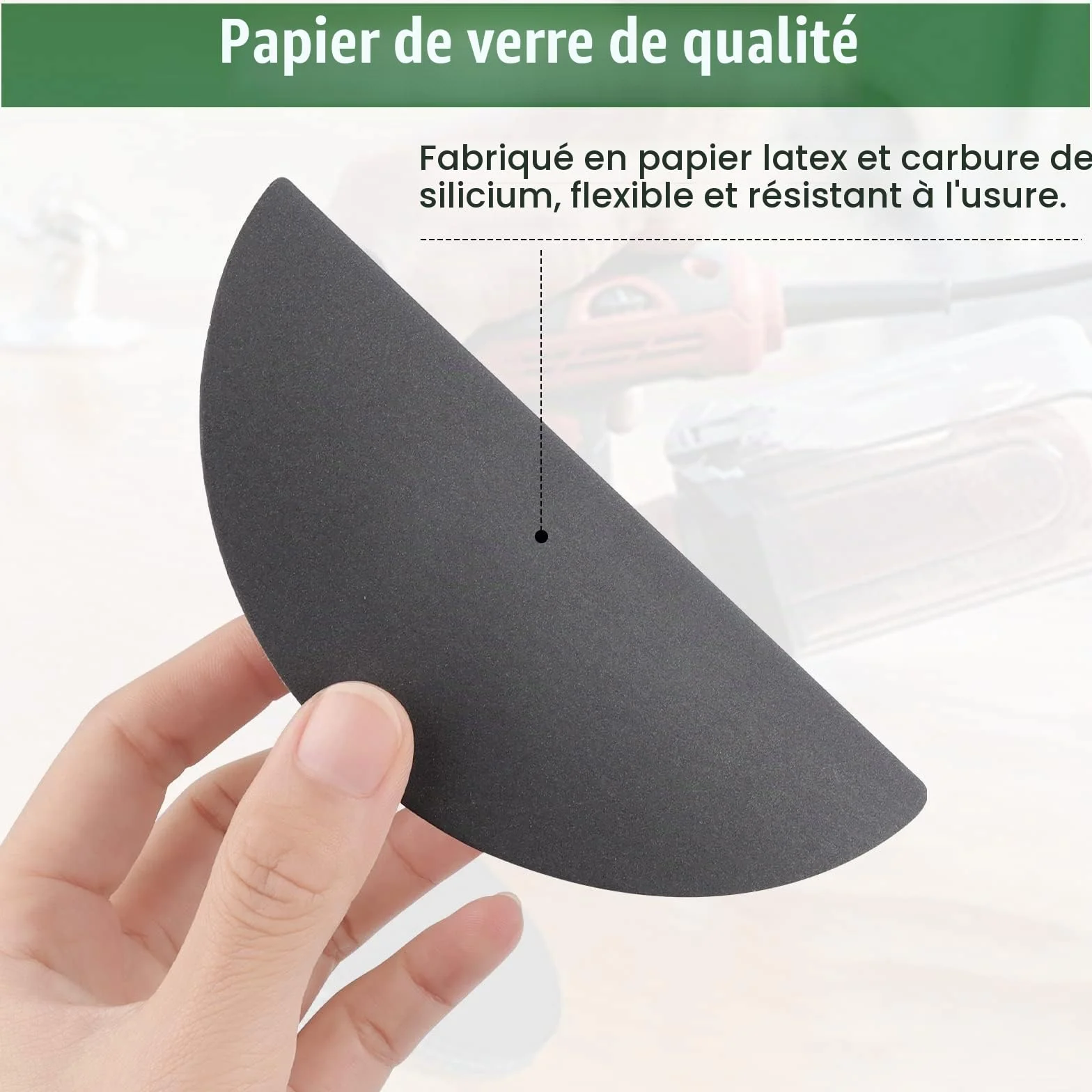 24 Pièces Disque de Ponceuse 125mm, Grain 1000-5000 Papier Abrasif Polissage Métal Bois