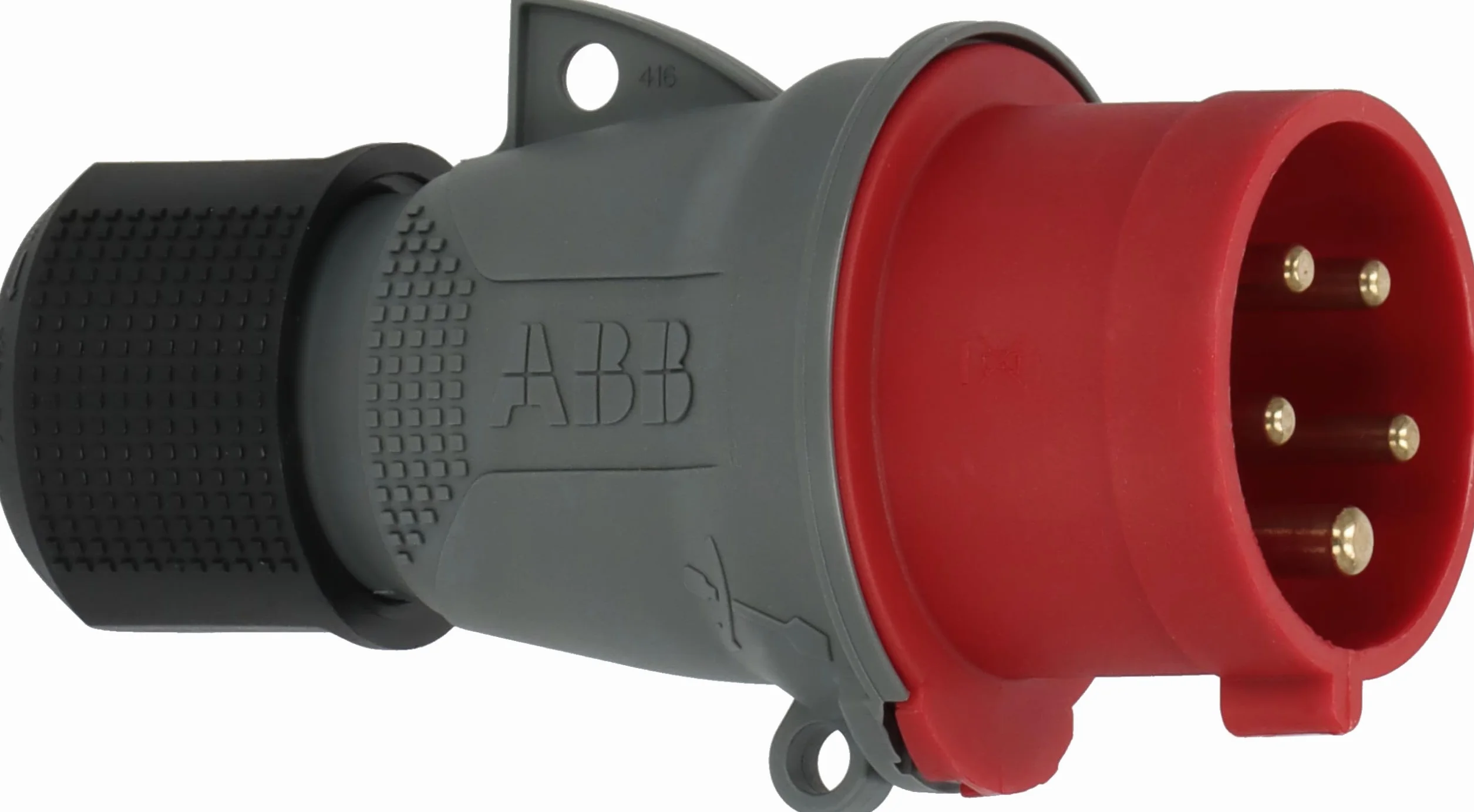 Brennenstuhl Fiche CEE 4 pôles 16A 415V IP44 Connecteur Industriel Mobile Rouge