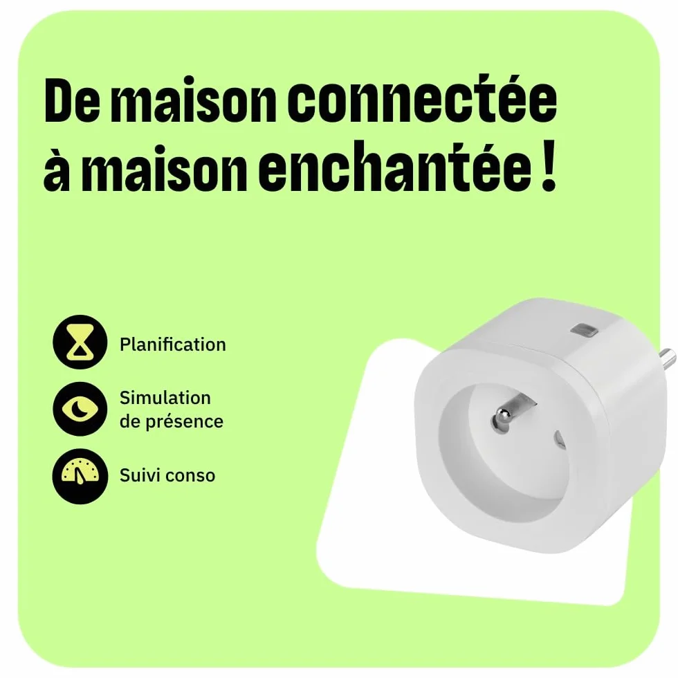 OMA JIN by Netatmo Prise Connectée Programmable 16A 3680W WiFi Bluetooth OSP-FR