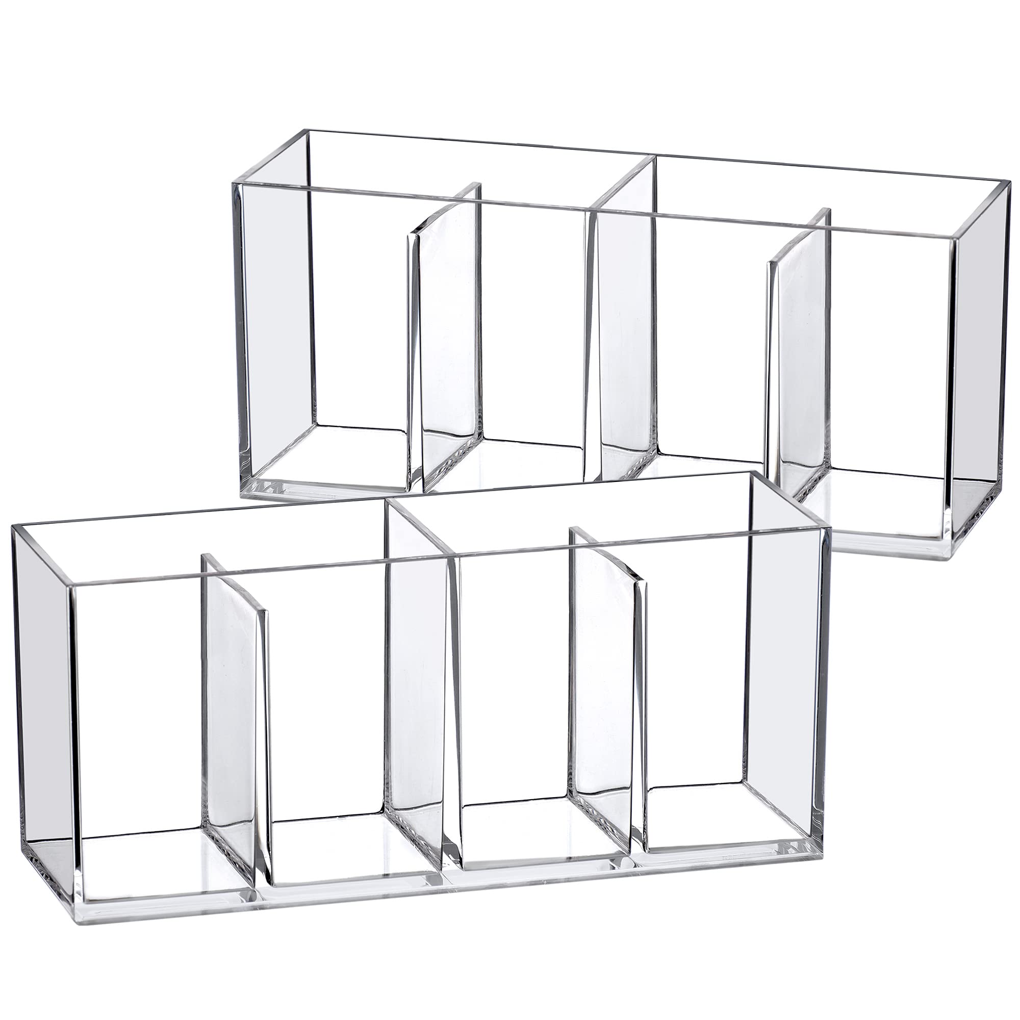 Clear Acrylic Vanity Organizer with Four Compartments