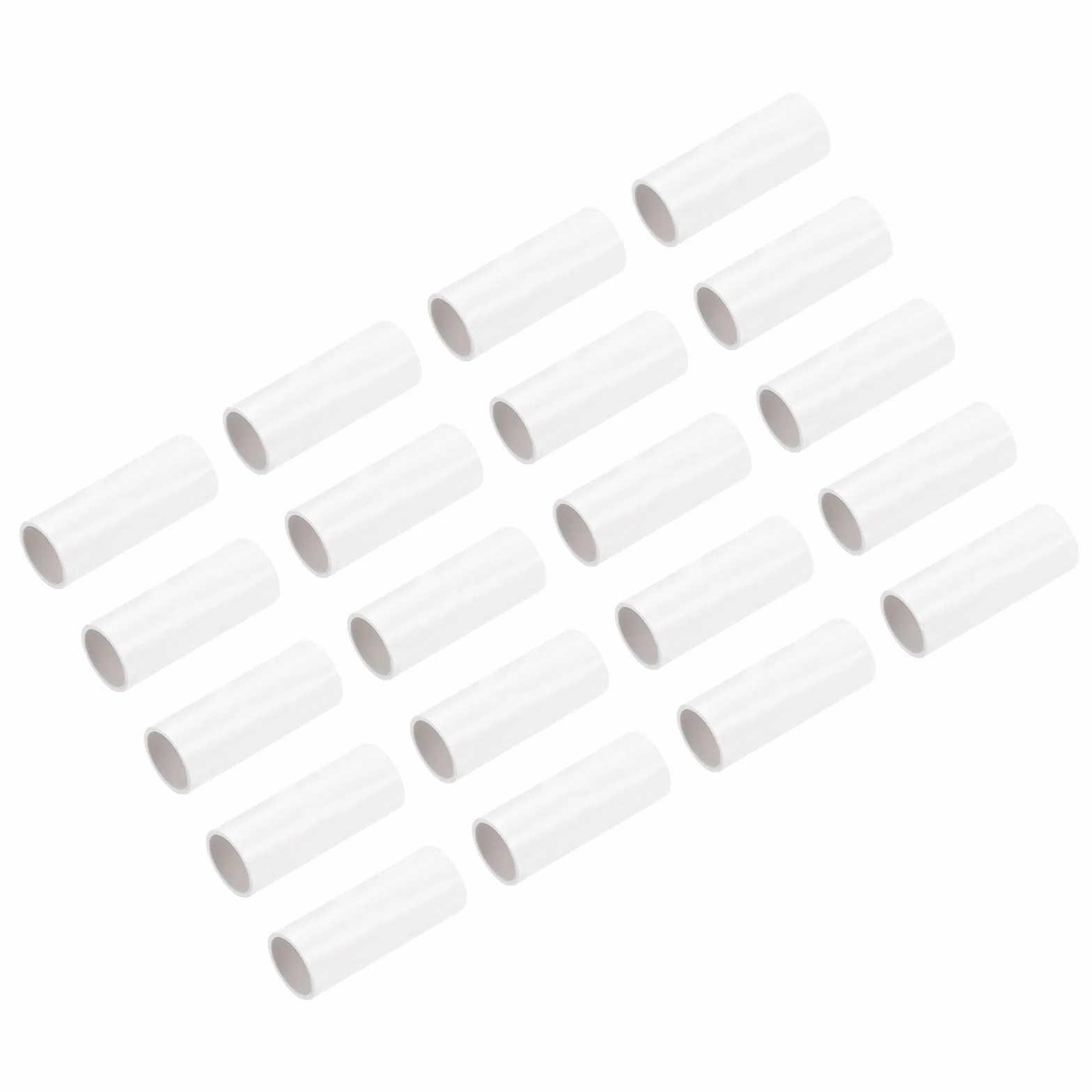 Raccord Droit Conduit PVC 16 mm Blanc Lot de 50 pour Tuyau Électrique