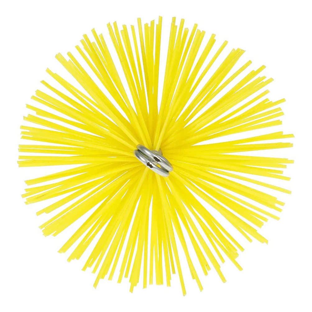 Brosse Ramonage Ø150 mm M12 Poils Synthétiques Résistants Nettoyage Conduit Cheminée