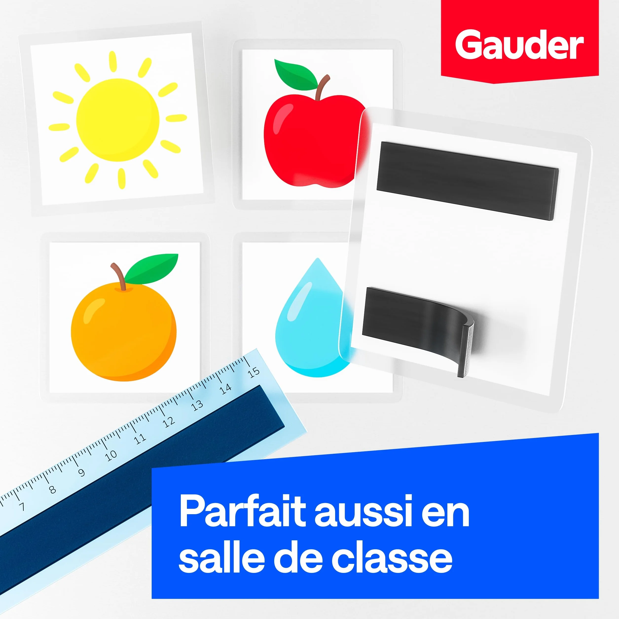 GAUDER Bande Magnétique Adhésif Puissant 3 m x 15 mm Ruban Aimanté Autocollant