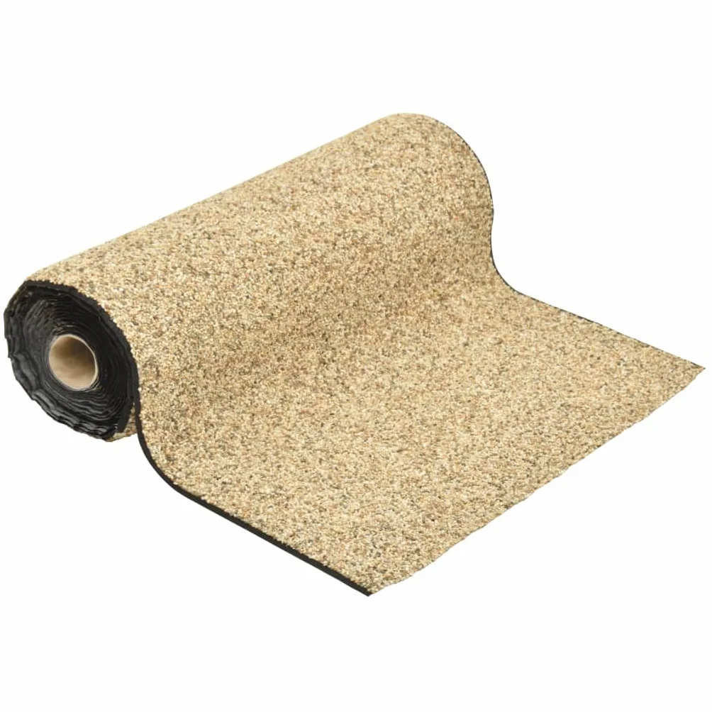 Tomostar Revêtement de Pierre Bâche de Bassin Tapis Gravillonnée Sable Naturel 100x60 cm