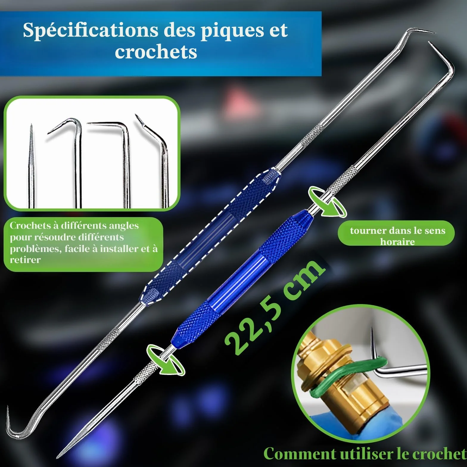 Lot de 595 joints toriques AC automobiles SAE et métriques pour climatisation