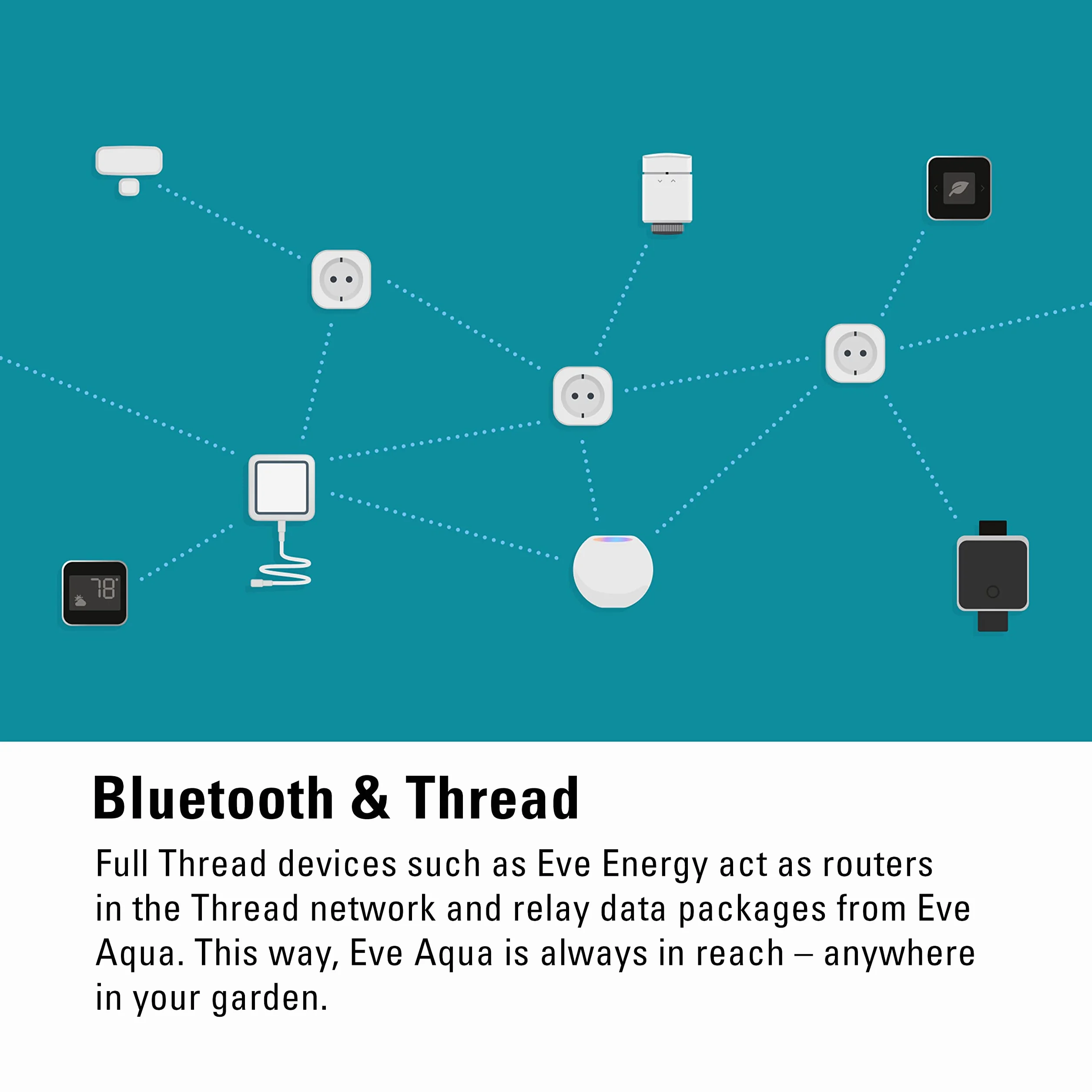 Eve Aqua contrôleur d'eau intelligent HomeKit Apple Siri Bluetooth Thread