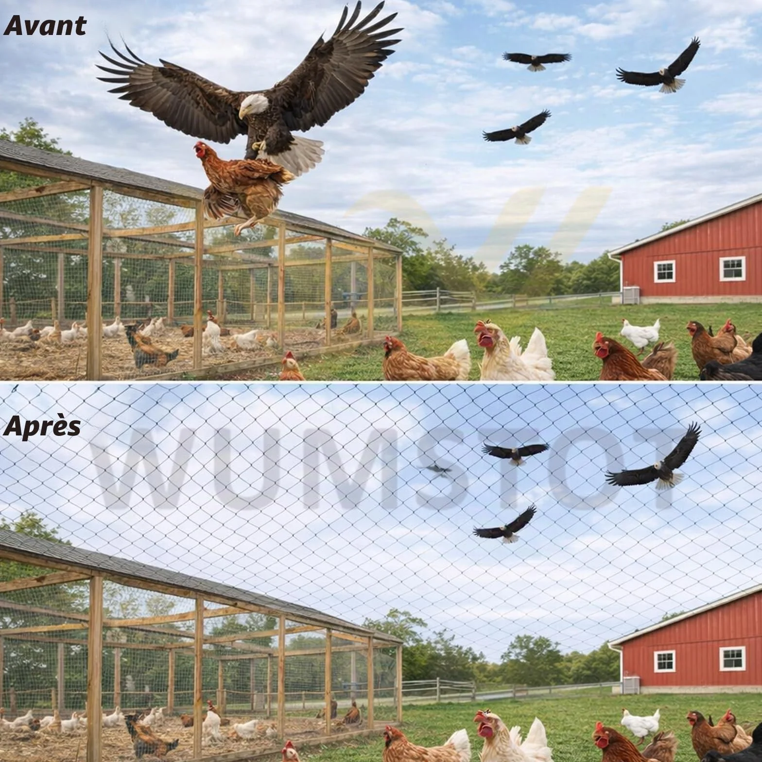 Filet Anti-Oiseaux en Polyéthylène 6×12 m Maillage 1,5 cm Protection Jardin Arbres Fruitiers