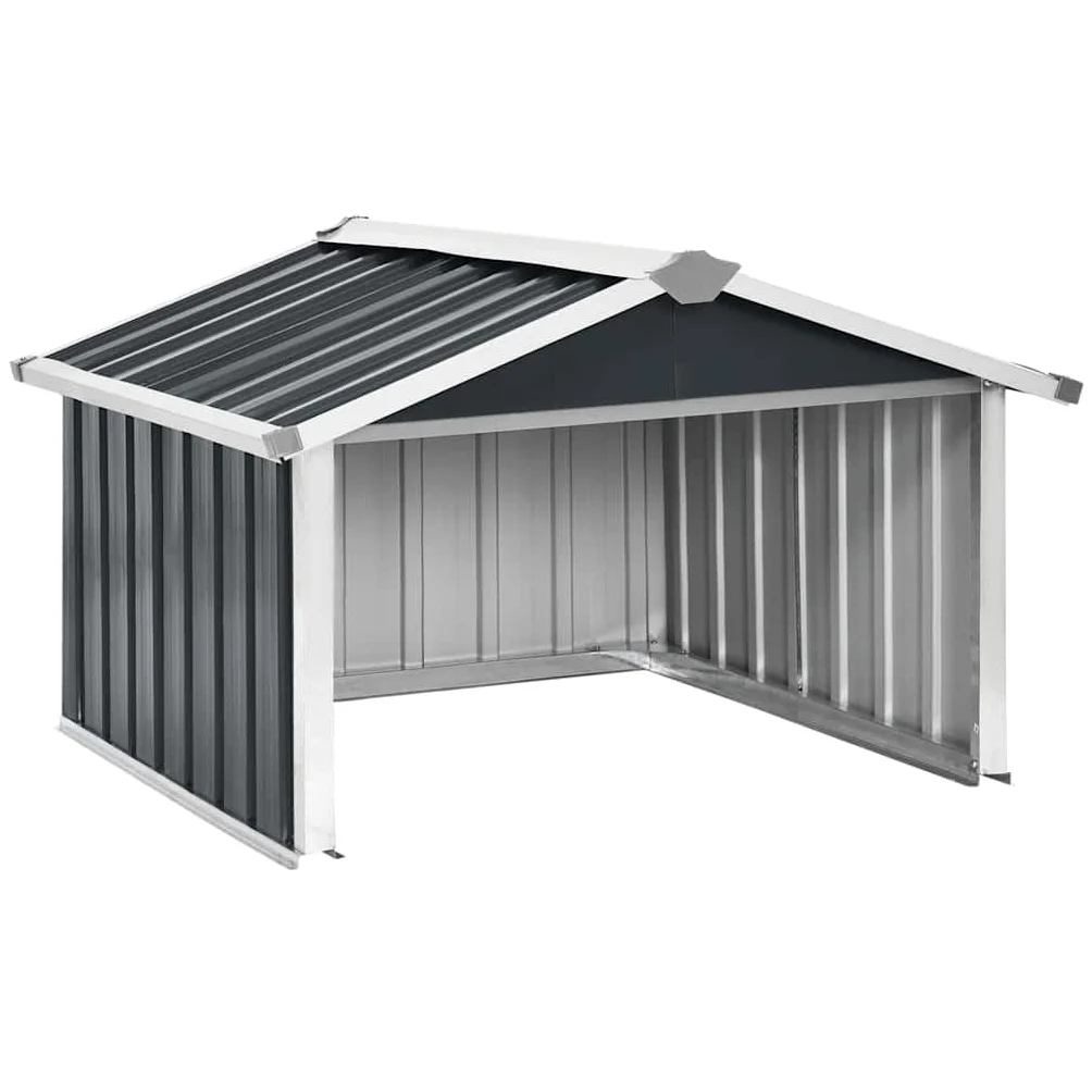 vidaXL Abri pour Tondeuse Robot de Jardin, Acier Galvanisé, Anthracite, 92x97x63 cm, Rangement Extérieur, Maison de Protection pour Robot, pour Pelouse, Abri de Terrasse Résistant aux Intempéries