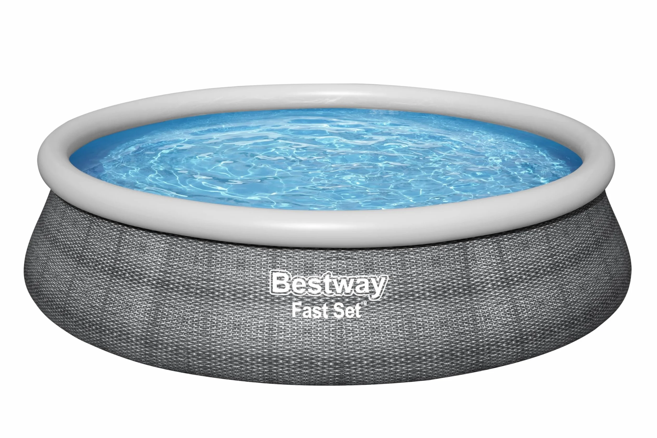 Bestway Piscine autoportée Fast Set Aspect Rotin 4.57 x 1.07 m