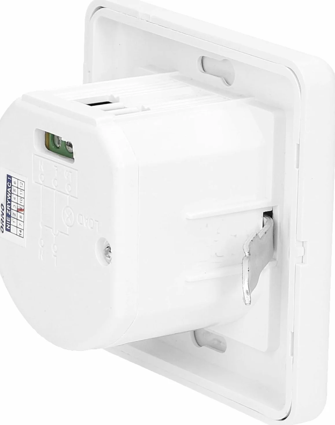 ORNO CR-205 Détecteur de Mouvement pour Boîtier Électrique Ø60 Compatible LED 1200W 3 Fils