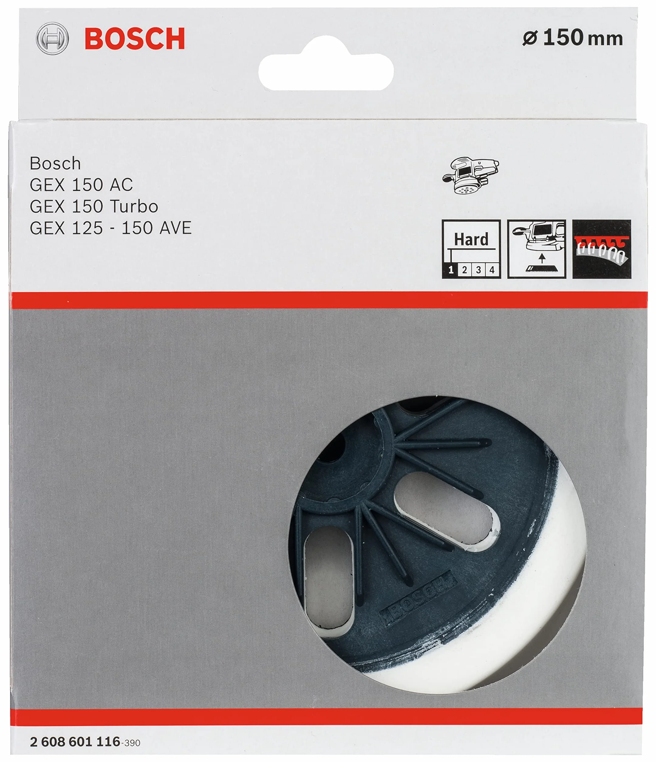Bosch Disque abrasif pour ponceuse 150 mm Gris