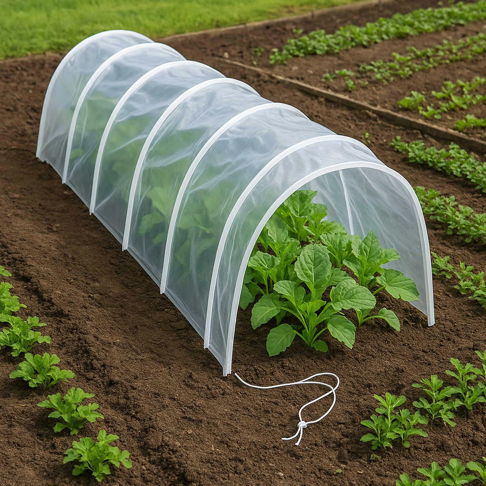 WERKA PRO Tunnel de forçage accordéon 7 arceaux 5m