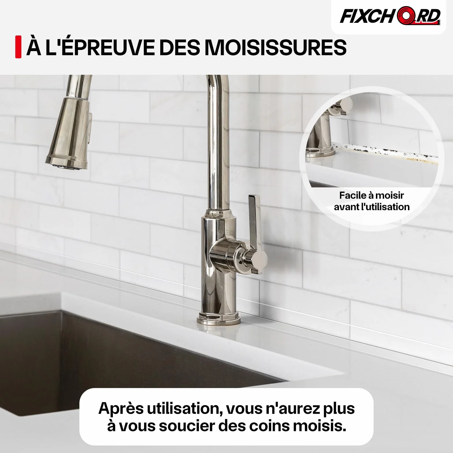 Bande de Calfeutrage Imperméable Joint Salle de Bain 3.2m*38mm