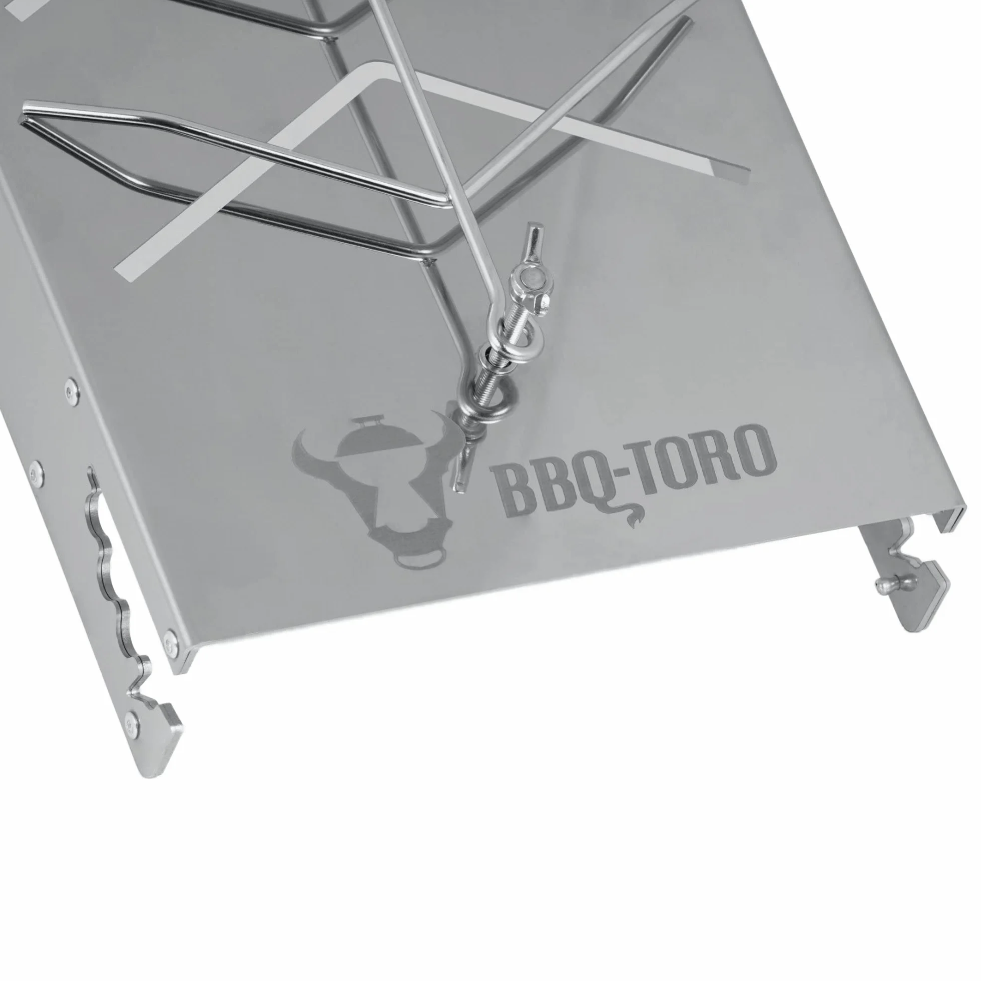 BBQ-TORO Lot de 2 Planches à Saumon en Acier Inoxydable pour Fumage et Grillades