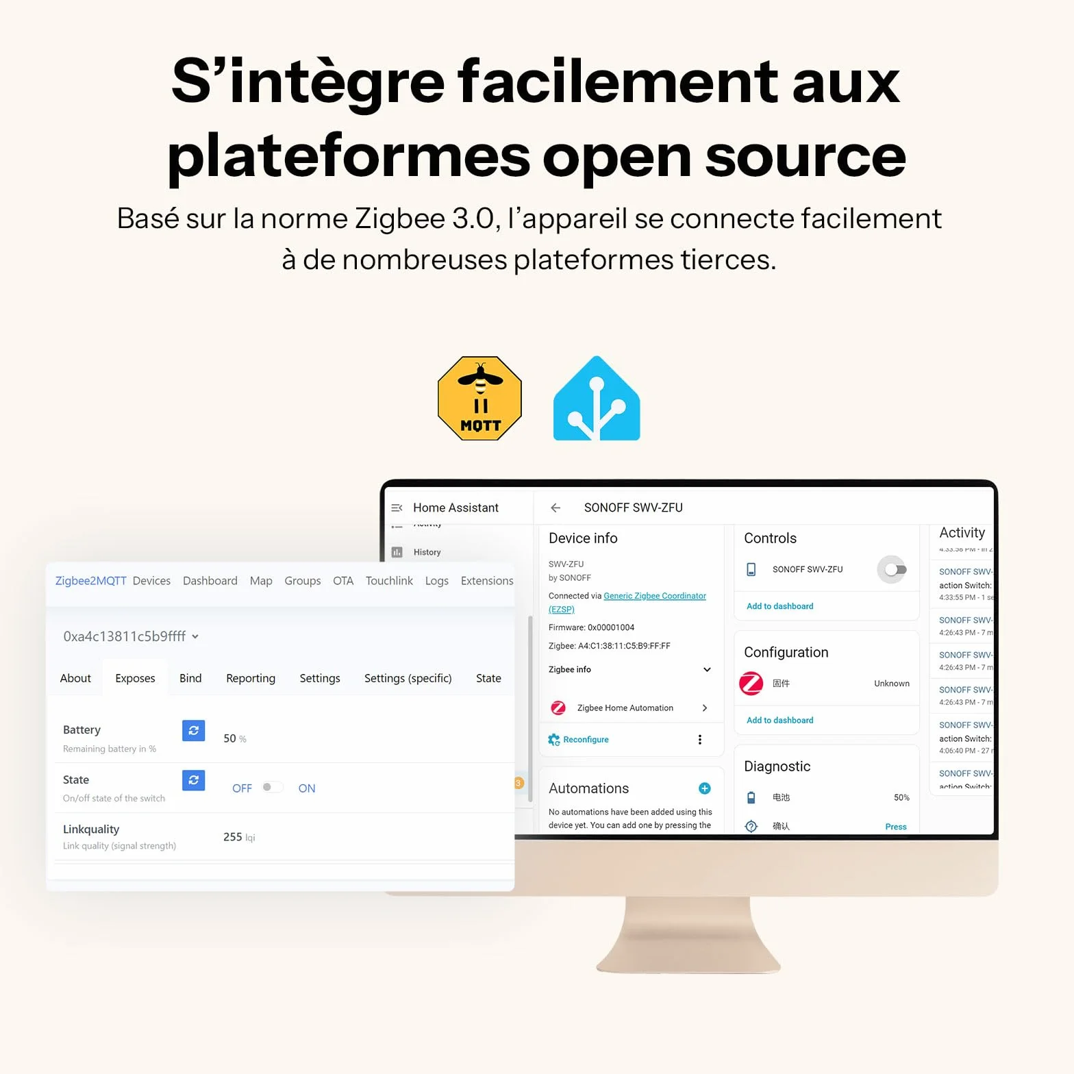 SONOFF SWV-ZFE Hydro ONE Zigbee Minuteur d'arrosage intelligent, entrée en laiton, débitmètre, compatible Alexa