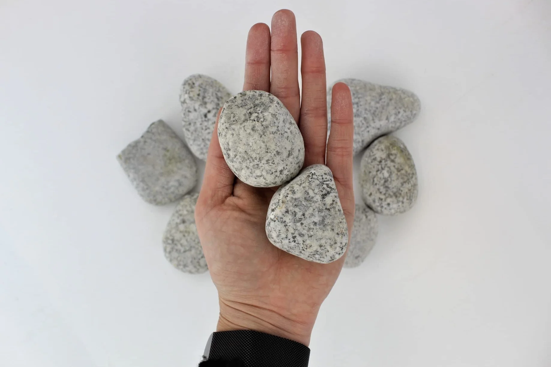 Gartenwelt Riegelsberger galets glacier Royal 25 kg Grain 40-60 mm Gravier de marbre granit