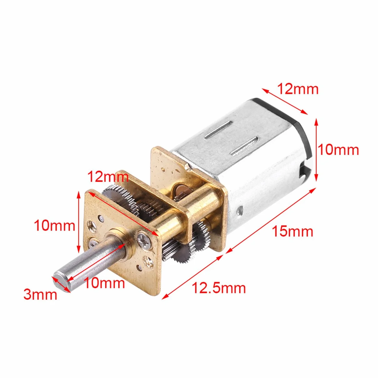 Moteur d'engrenage DC 6V 1:1000 10/15/20 RPM Pour Robot Jouet Voiture Modèle Avion