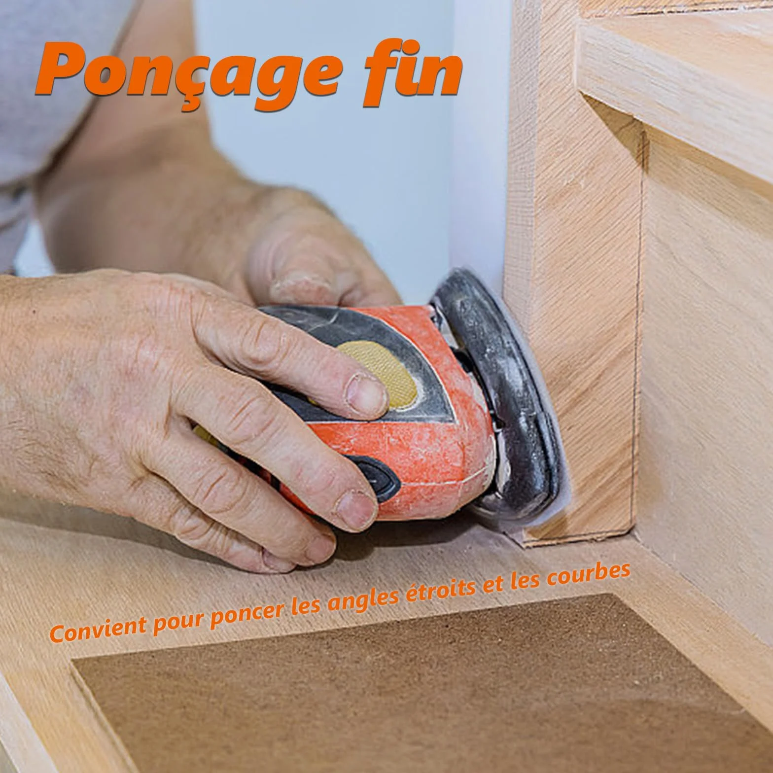 Patin ponceuse triangulaire 93mm Plateau de ponçage multifonction pour Bois Plastique Dur