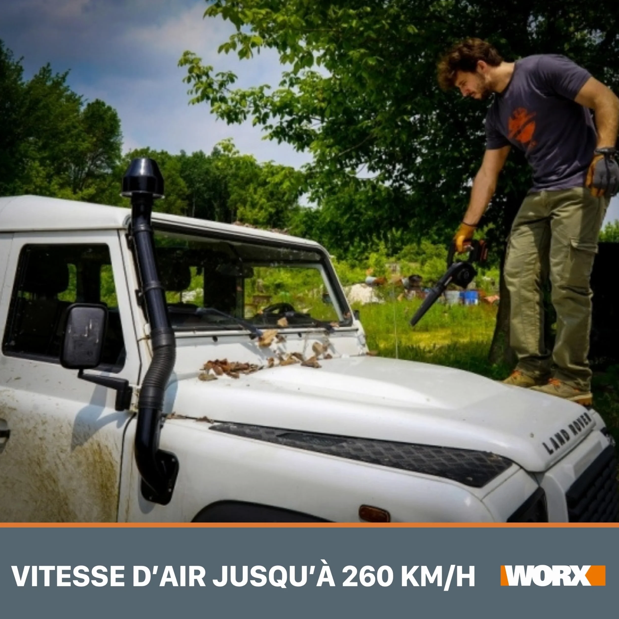 WORX Souffleur sans fil 20V 260km/h WX094.9