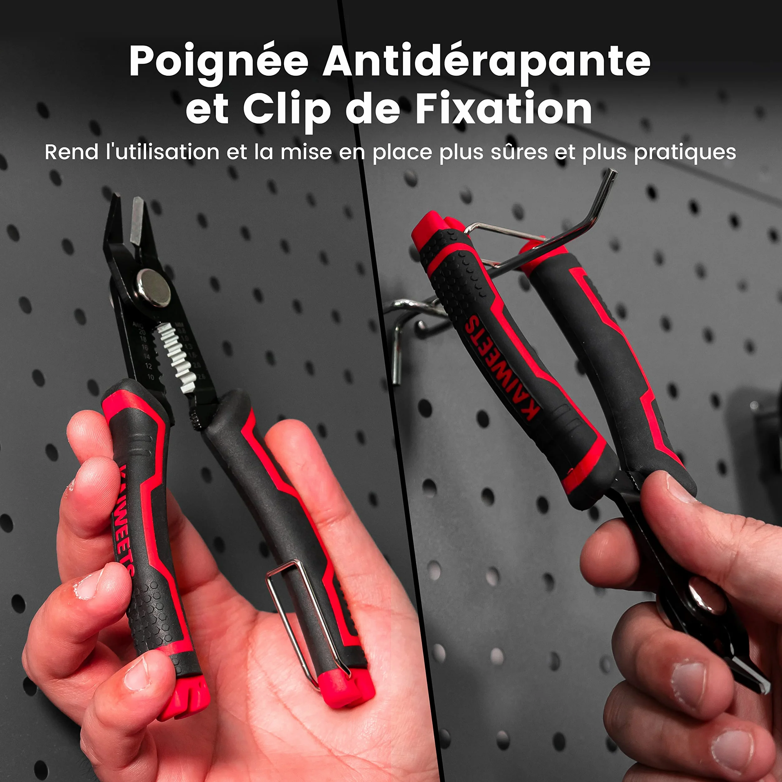 KAIWEETS Coupe-fil 12,7 cm, coupes latérales pour toron 10-20 AWG, poignée ergonomique antidérapante