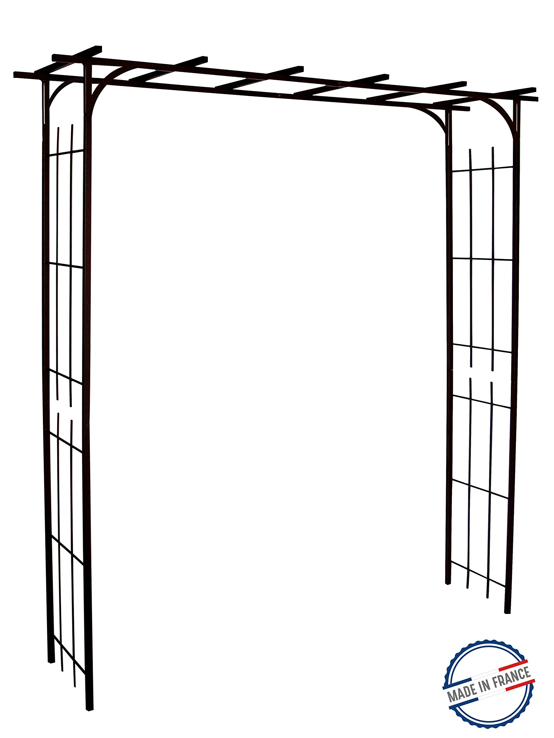 Louis Moulin Grande Pergola Tube carré pour Plante grimpante Fer Vieilli 187 x 40 x 198 cm 3036